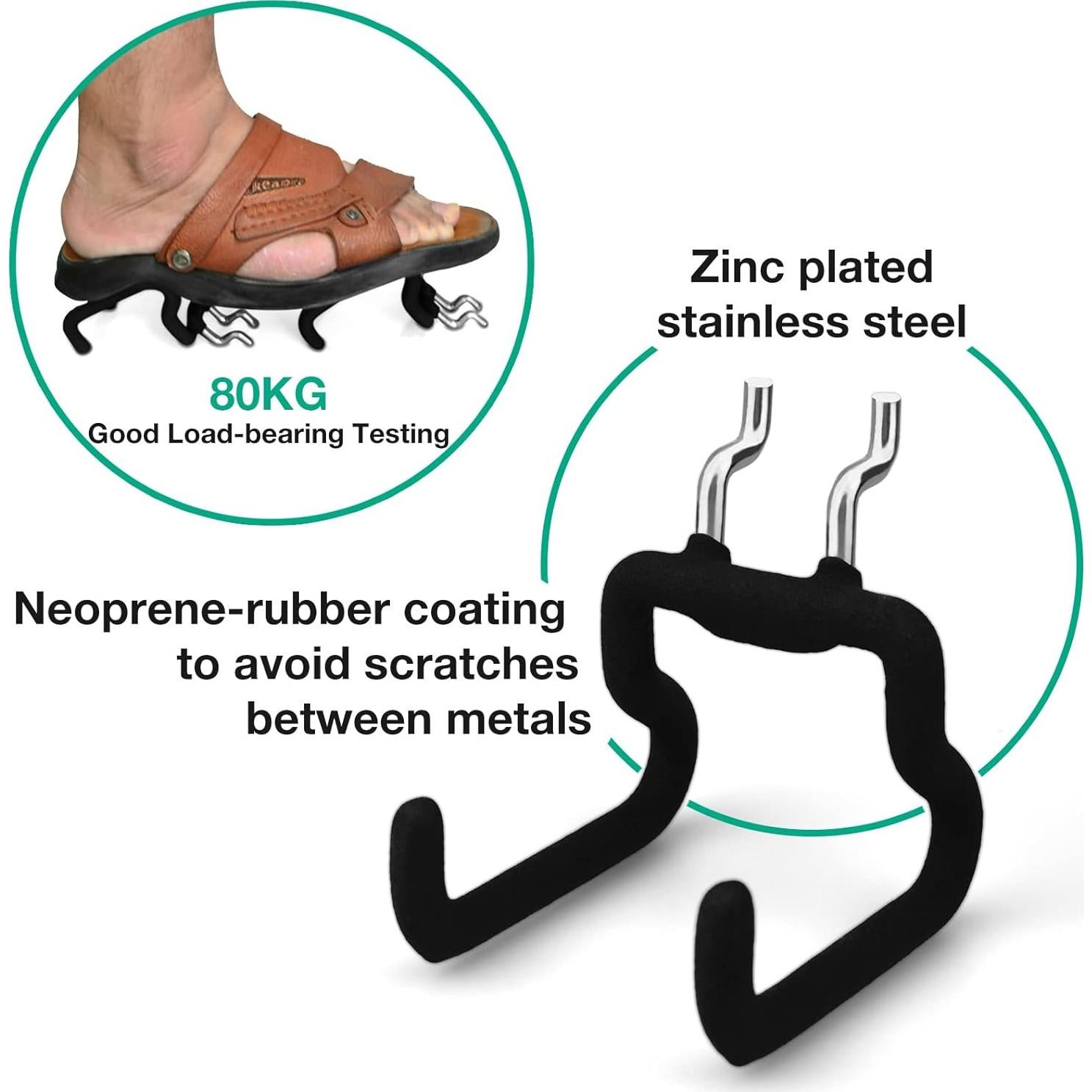 Ganchos de Metal G.CORE para Tablero de Clavos 8 Paquetes