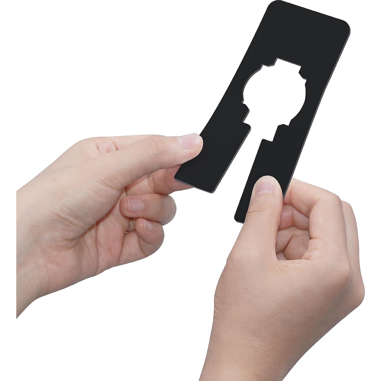 8 Divisores Rectangulares de Plástico Negro Vantasii para Closet