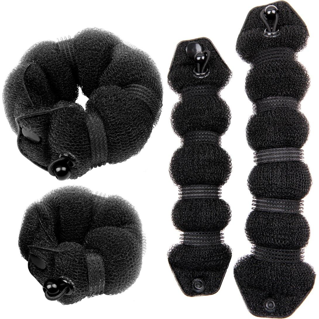 Accesorio para Cabello Goldrose Beauty - 2 Piezas Moño y Rizador Negro