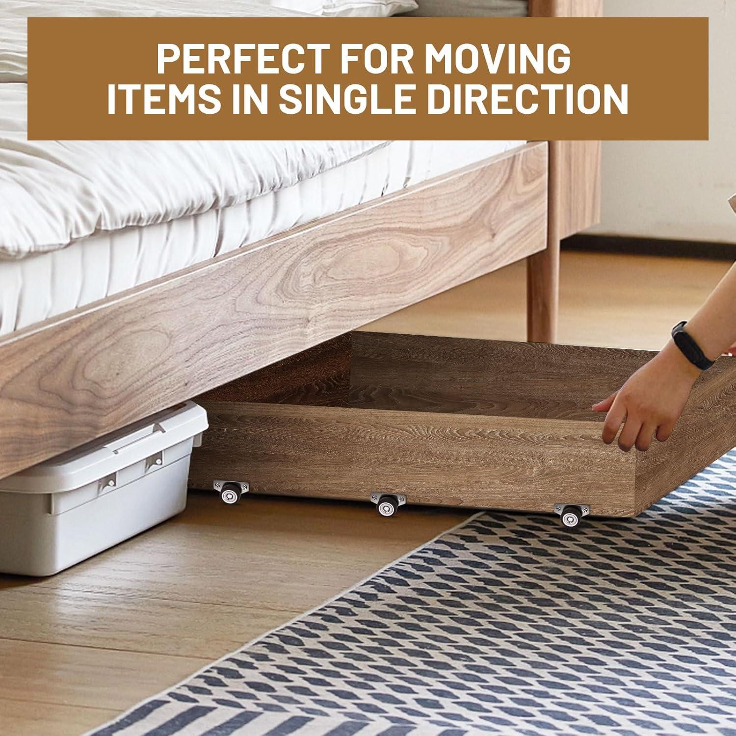 Ruedas de Caster ZUOFANG 3.18 cm Juego de 4 para Muebles