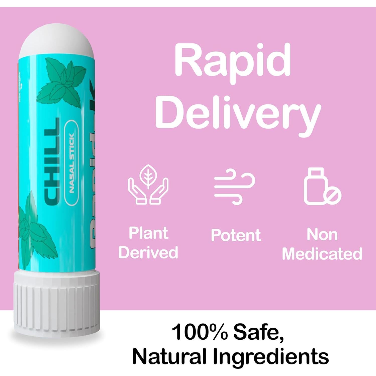 Inhaladores Nasales Rapid-K - Paquete de 4 Aromas Esenciales