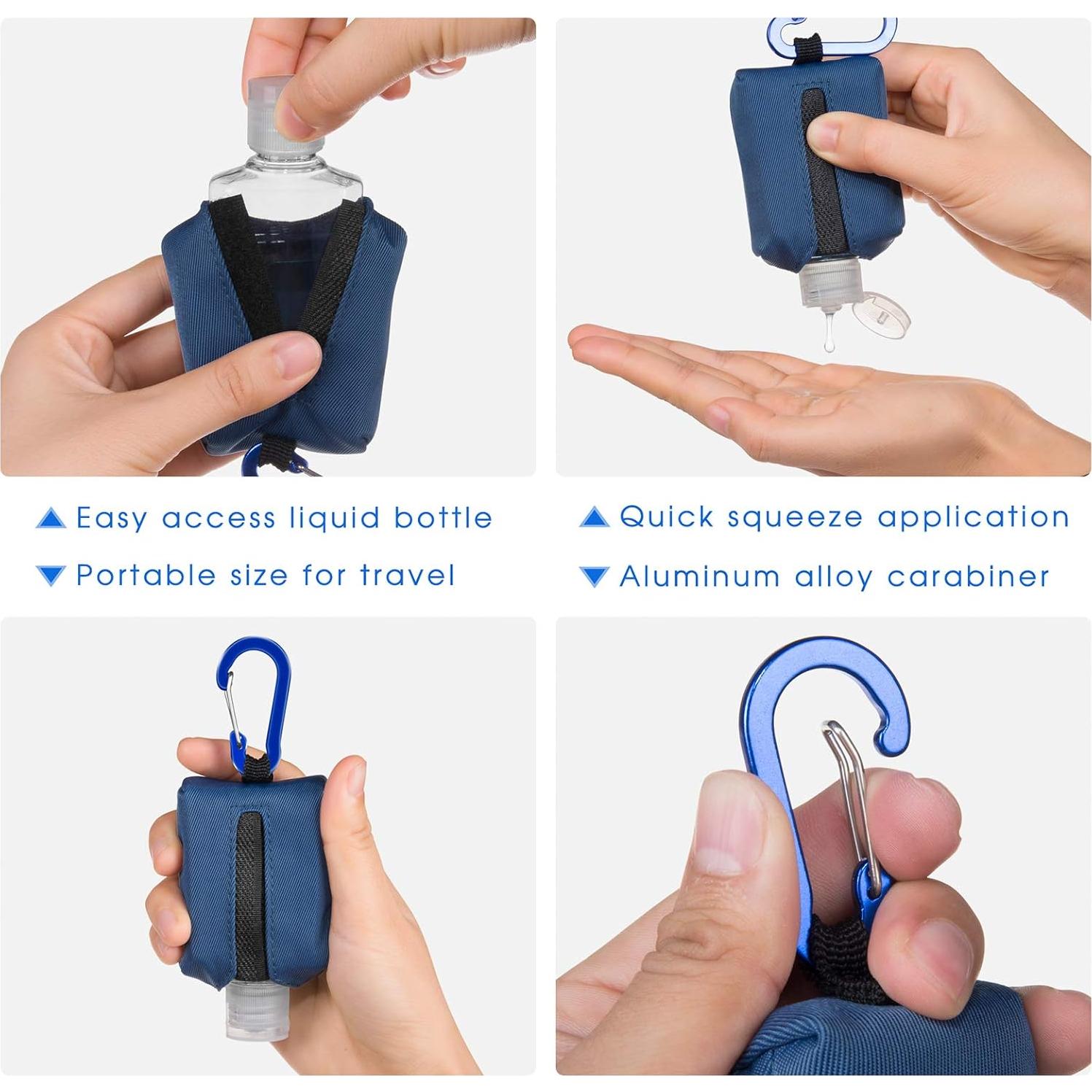 Soporte Portátil para Desinfectante de Manos Loci 60ML Azul