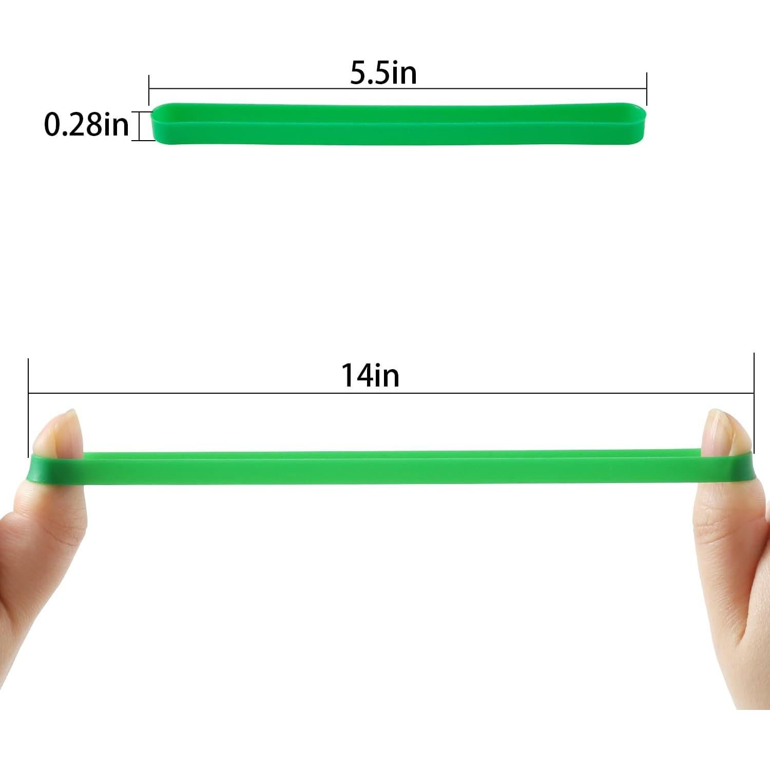 12 Bandas de Goma de Silicona ZZJMCH 13.97 cm Resistentes