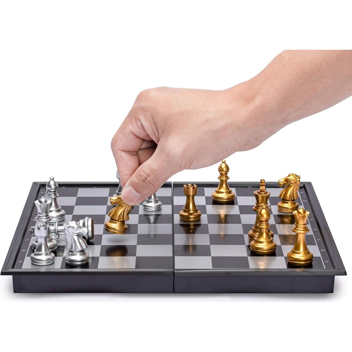 Juego de Ajedrez Magnético de Viaje Yellow Mountain 25 cm