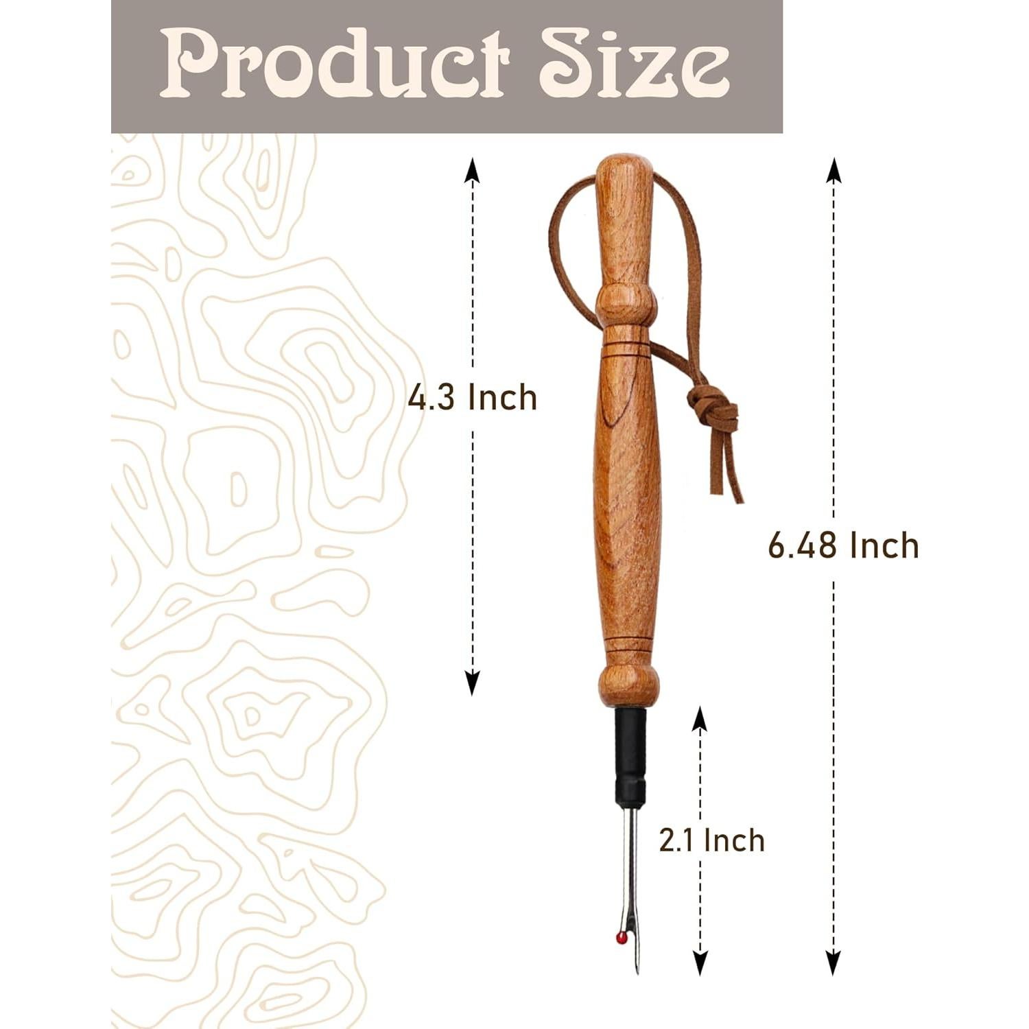 Desgarrador de Costuras Savina - Herramienta de Madera Dura 17.3cm