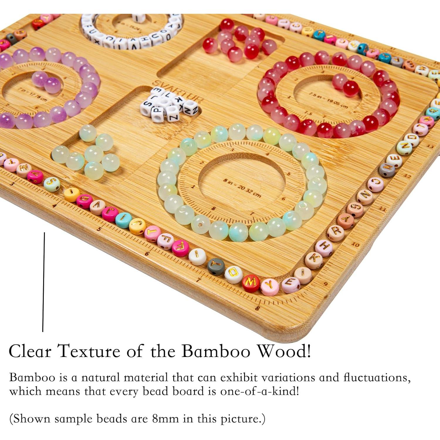 Tablero de Beading de Madera Svartur 24.4x19.8 cm para Pulseras