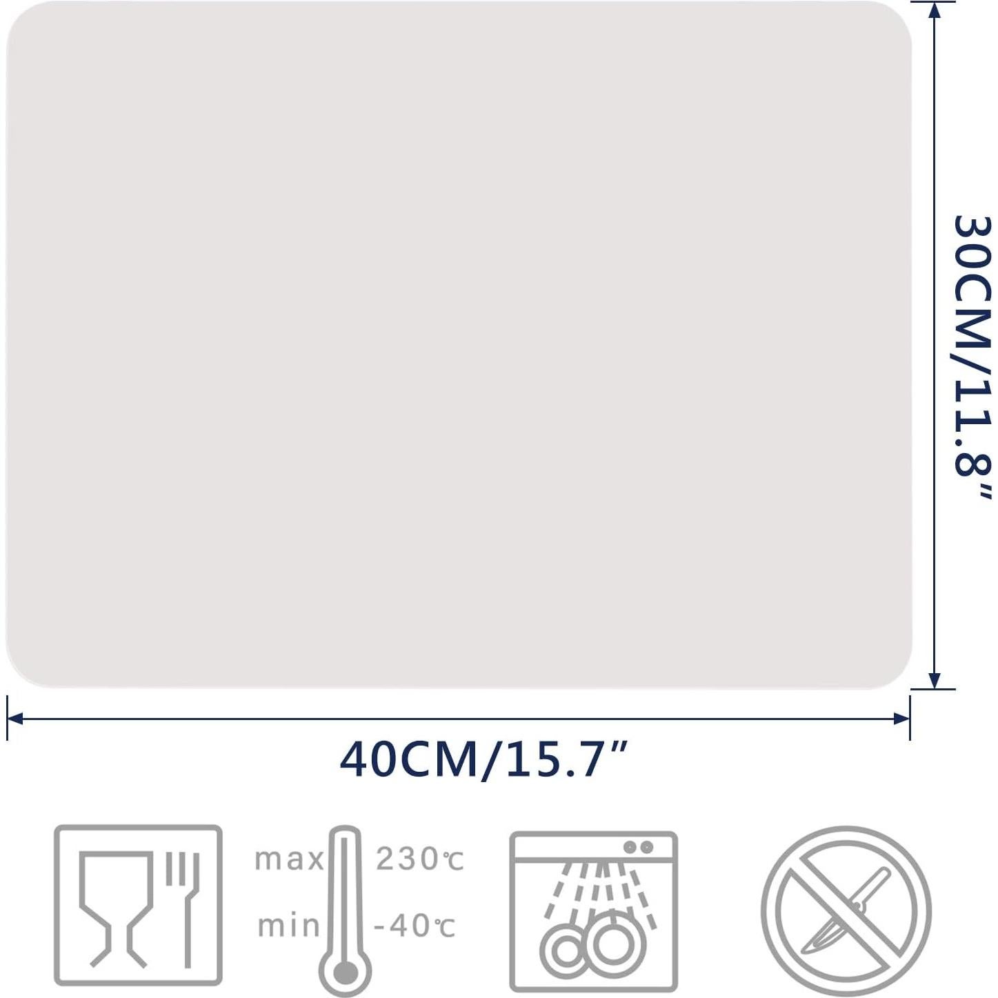 Gartful 2 Tapetes de Silicona Beige 40x30cm Antideslizantes