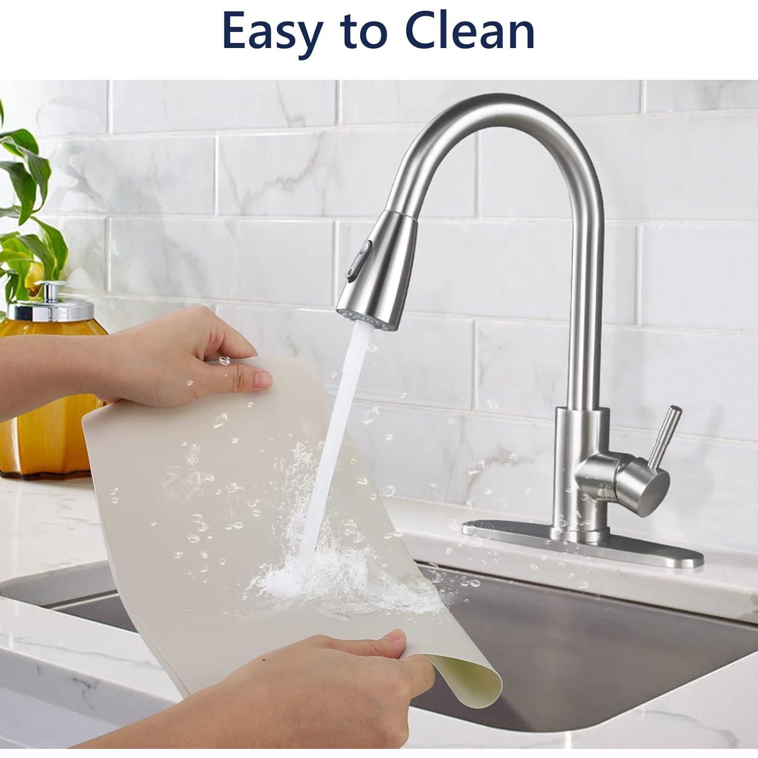 Gartful 2 Tapetes de Silicona Beige 40x30cm Antideslizantes