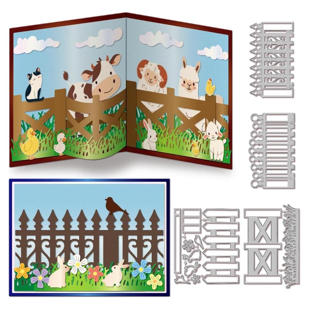 Troqueles de Corte de Cesped 3D GLOBLELAND para Scrapbooking