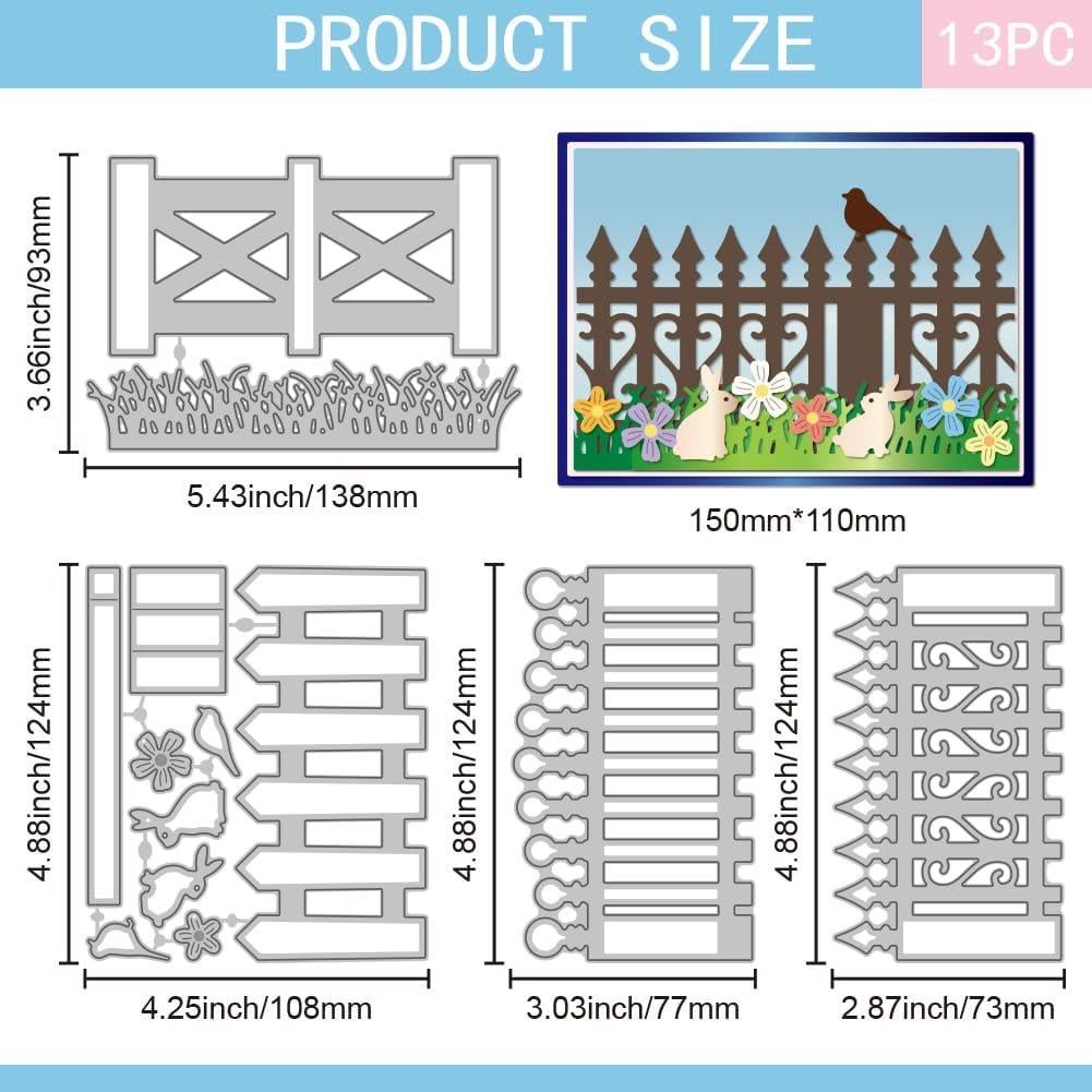 Troqueles de Corte de Cesped 3D GLOBLELAND para Scrapbooking