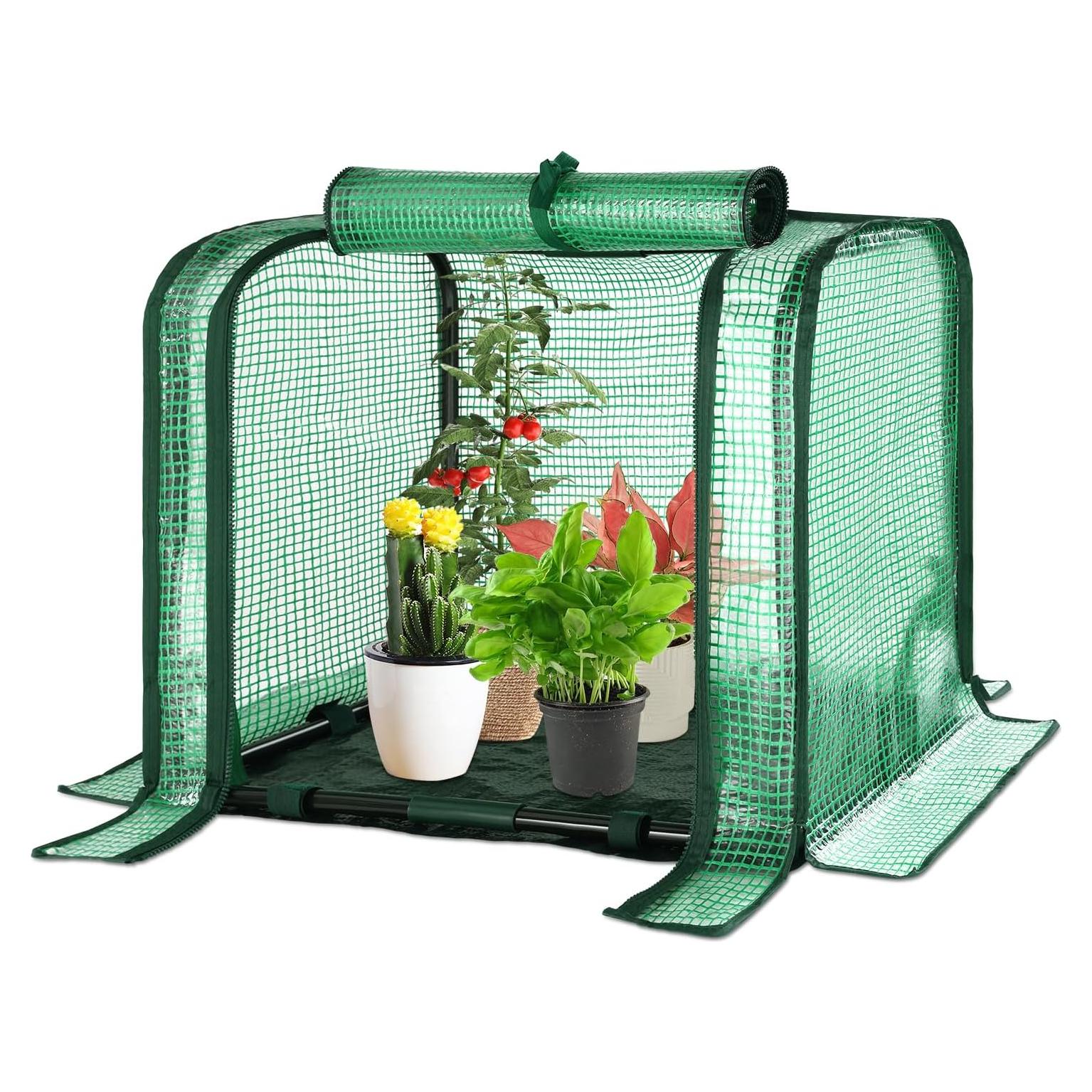 Invernadero Mini Portátil U'Artlines 58x33x43 cm con Alfombra Impermeable