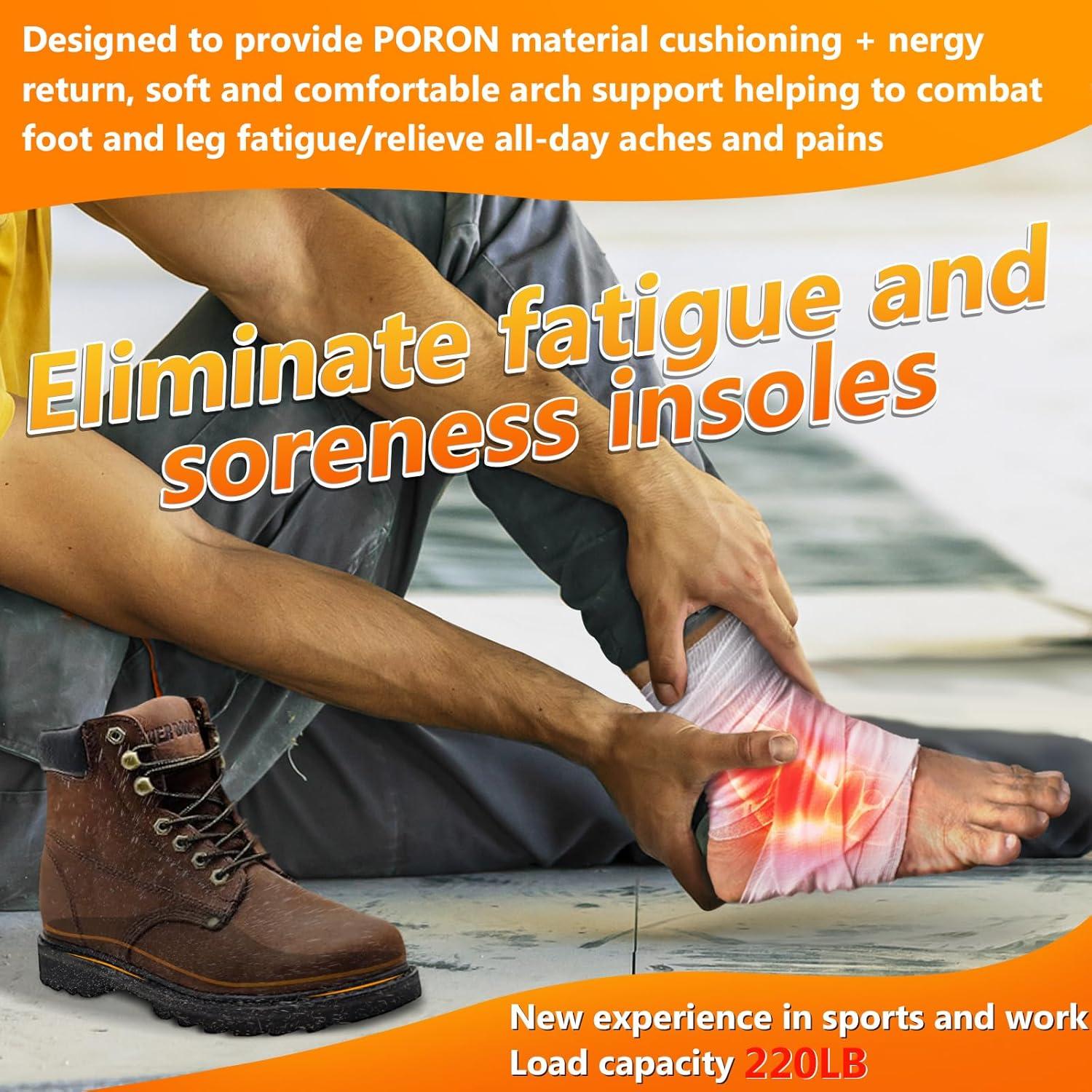 Plantillas Ortopédicas Gviipk para Botas de Trabajo - XS