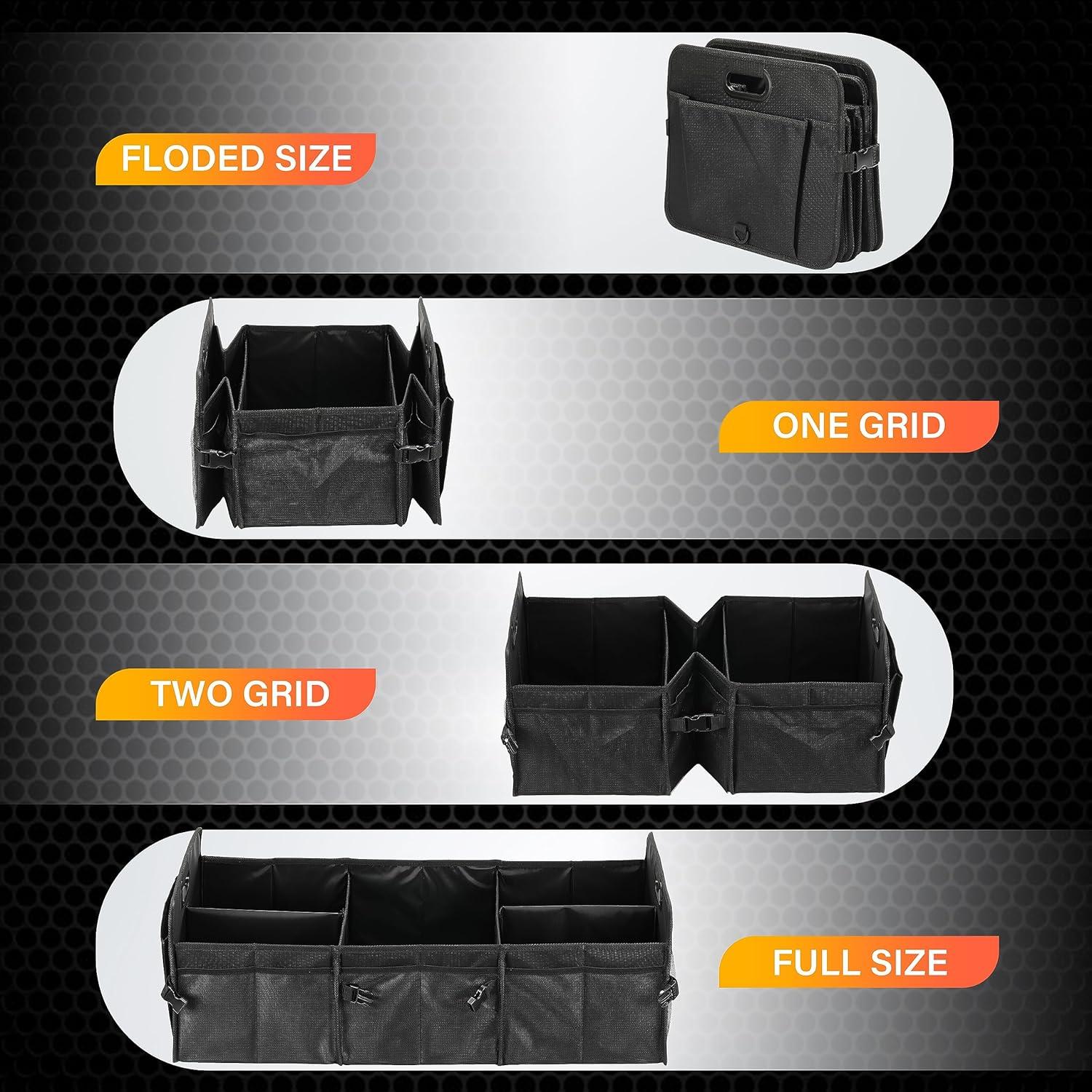 Organizador de Maletero de Coche YSSOA 600D Impermeable Negro