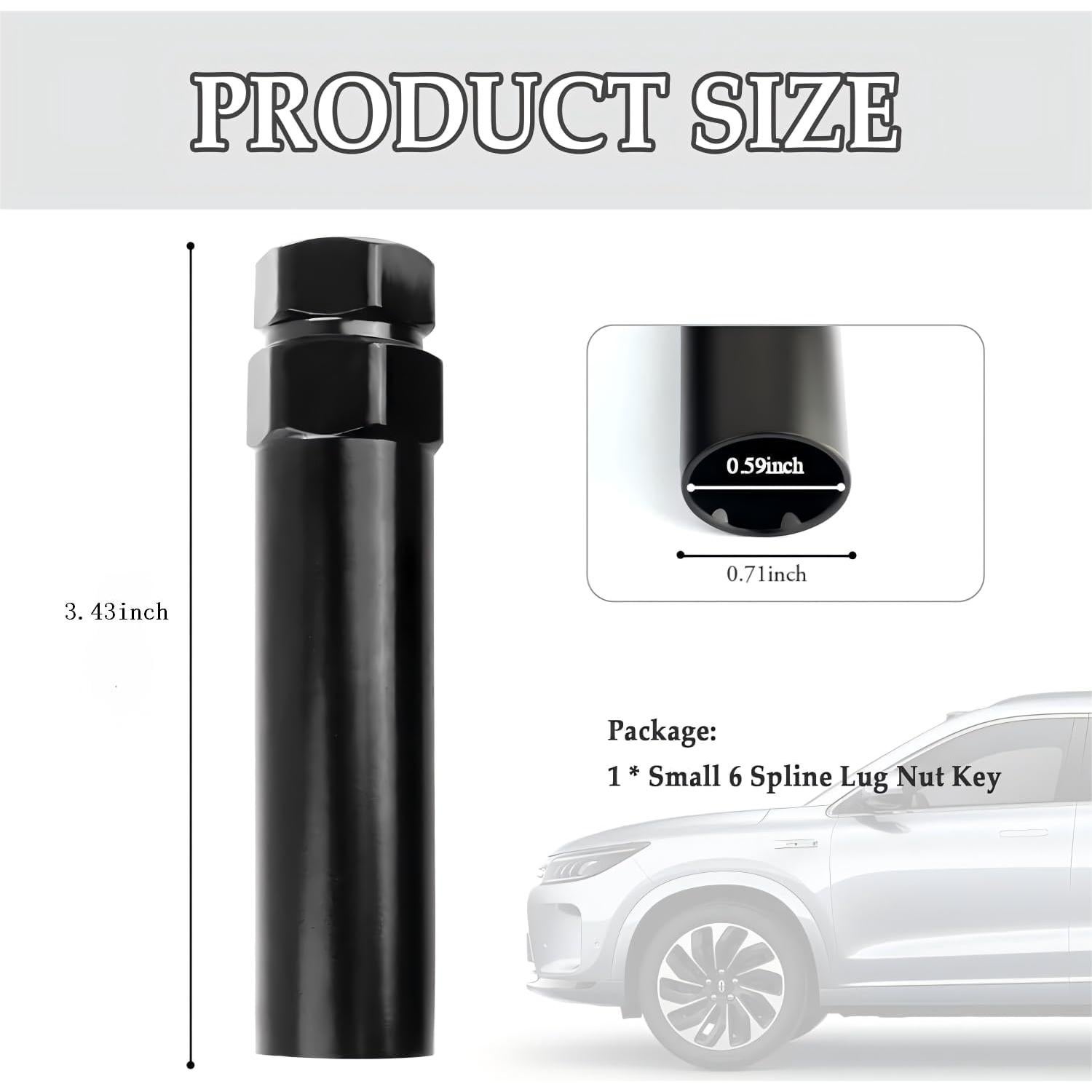 Socket de Tuerca de 6 Puntas SSNNUU 15 mm Acero Cromado