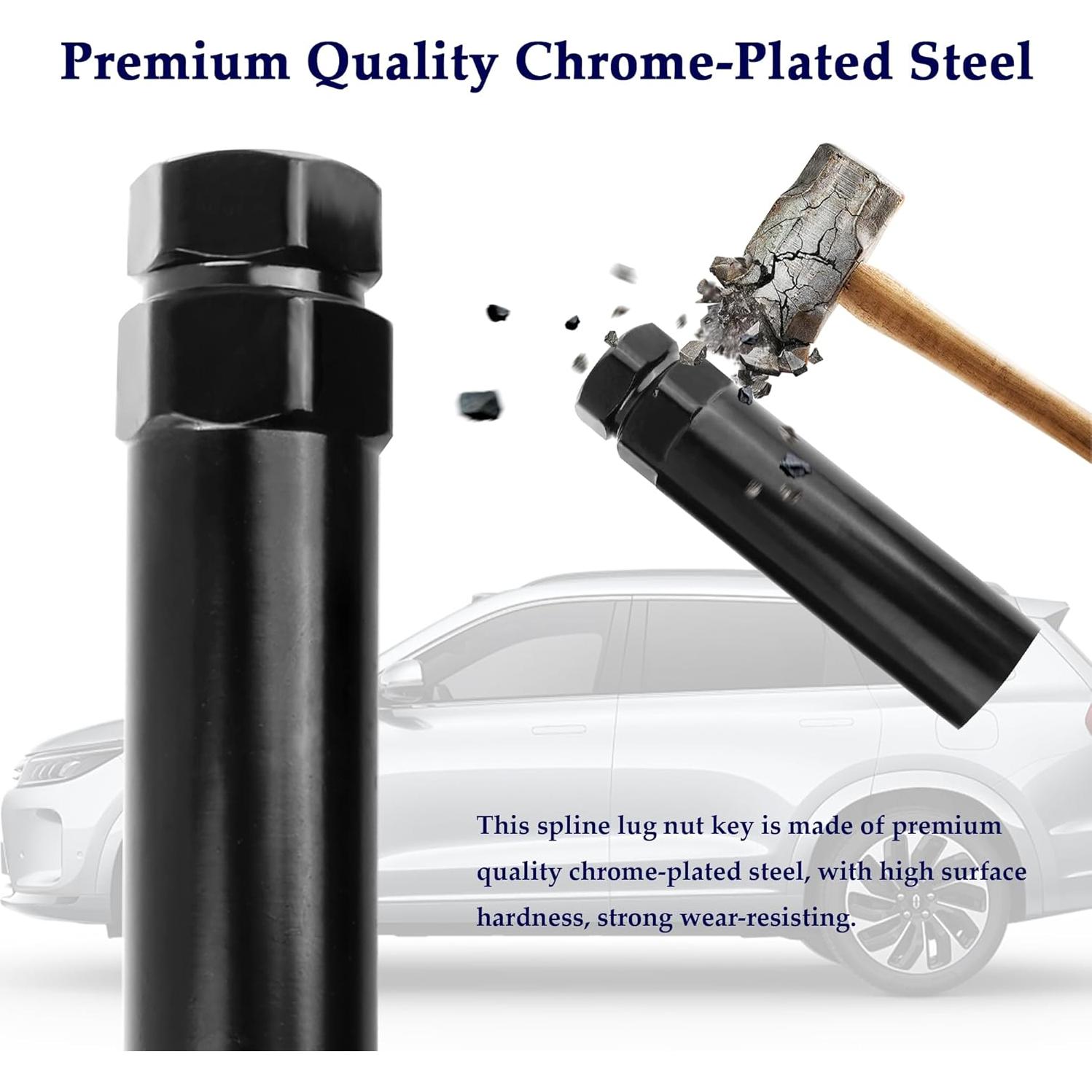 Socket de Tuerca de 6 Puntas SSNNUU 15 mm Acero Cromado