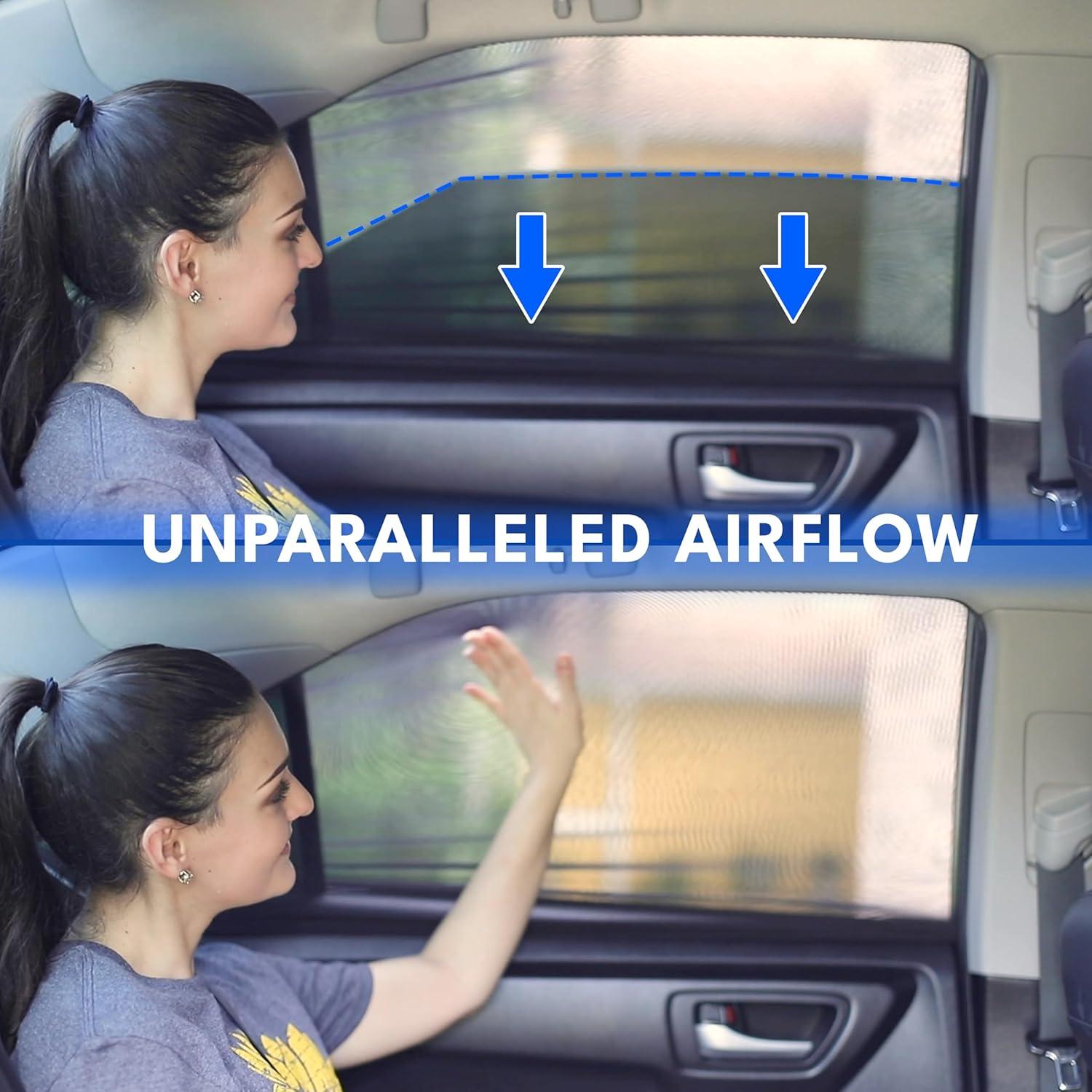 Cubiertas de Ventana EcoNour para Automóvil - Paquete de 2, Mediana