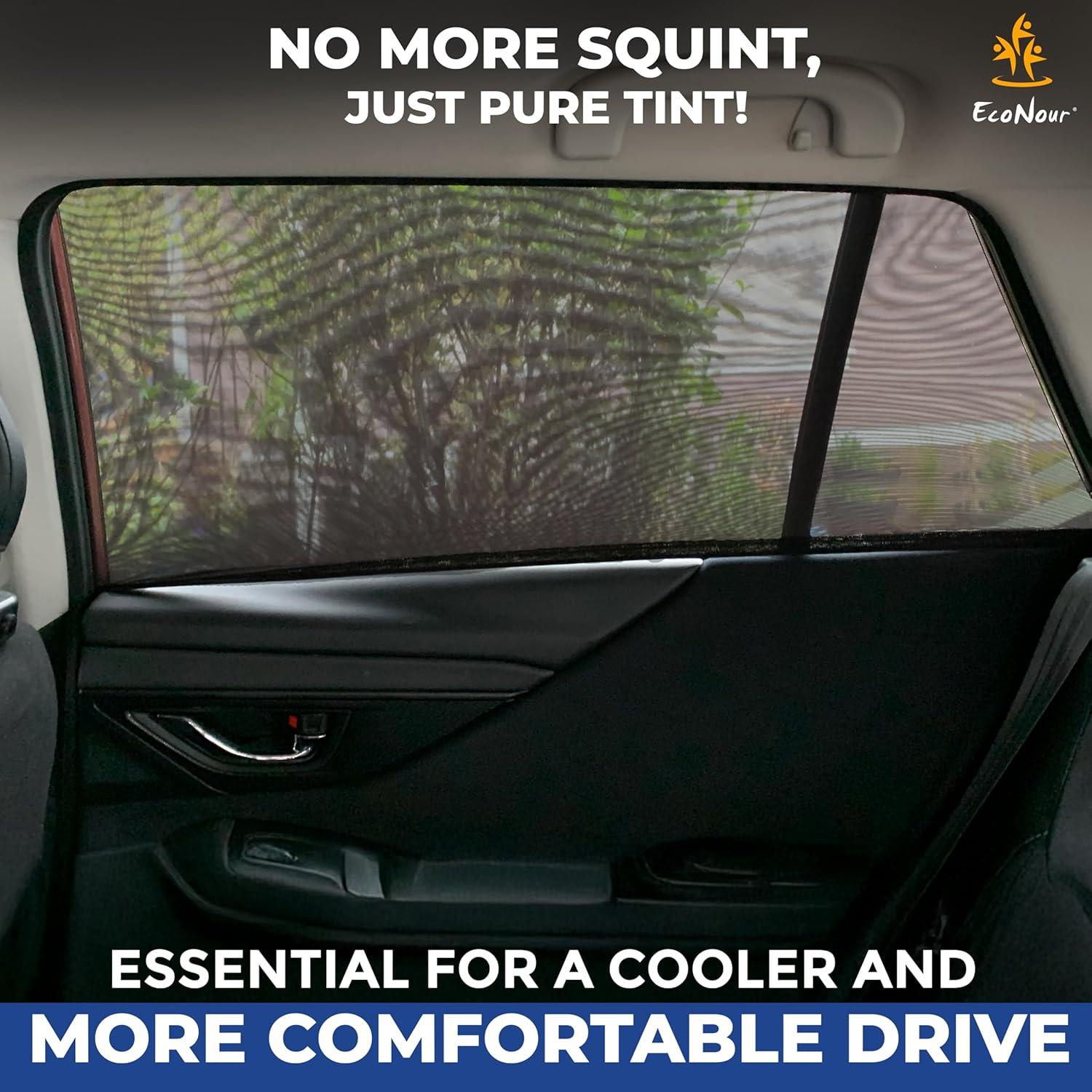 Cubiertas de Ventana EcoNour para Automóvil - Paquete de 2, Mediana