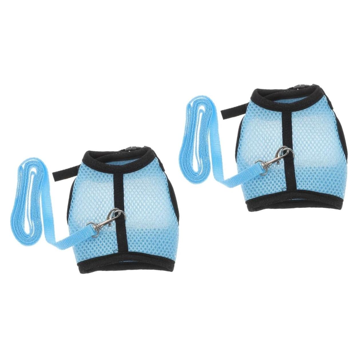 Conjunto de Arnés y Correa para Conejos FOMIYES Azul 2 Pcs