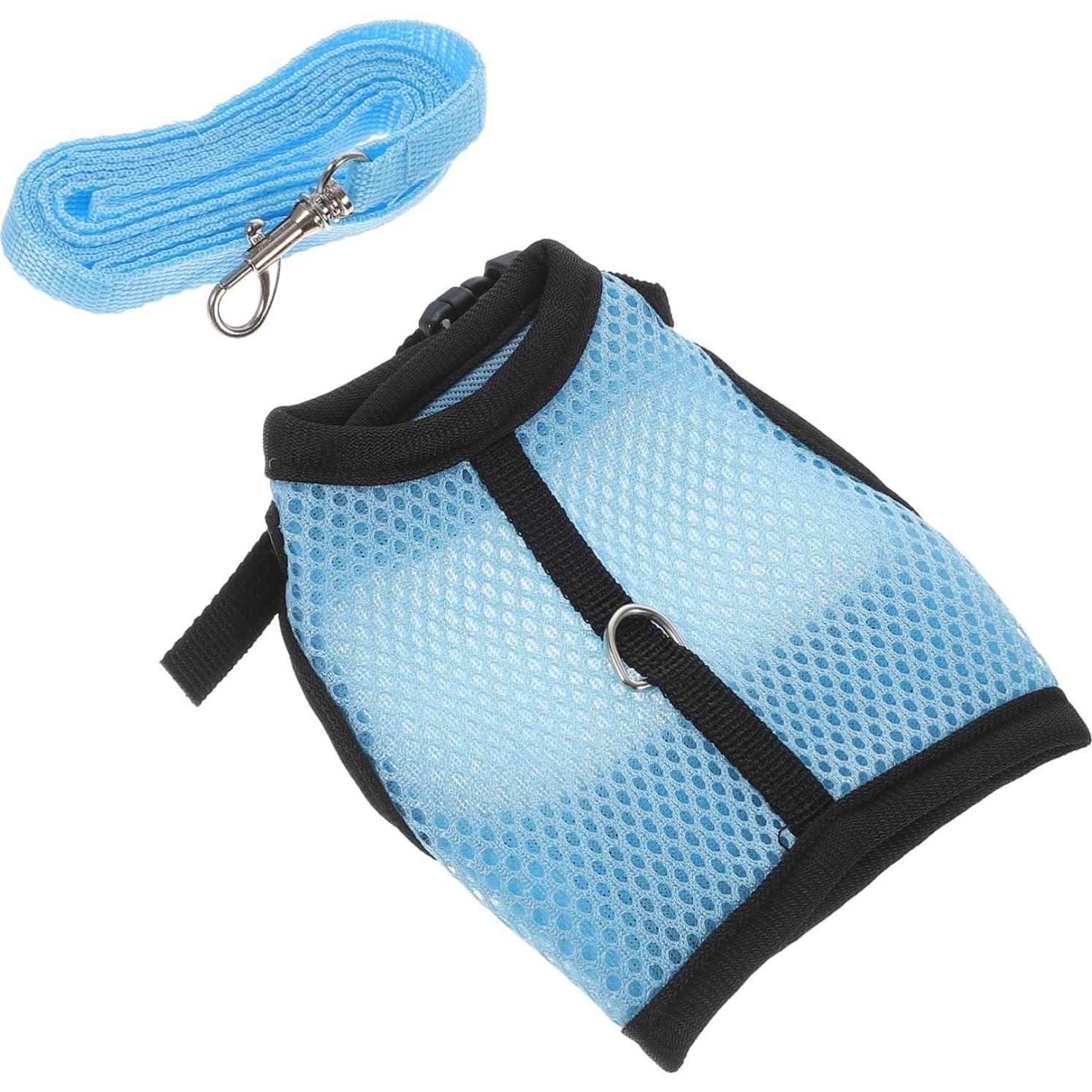 Conjunto de Arnés y Correa para Conejos FOMIYES Azul 2 Pcs