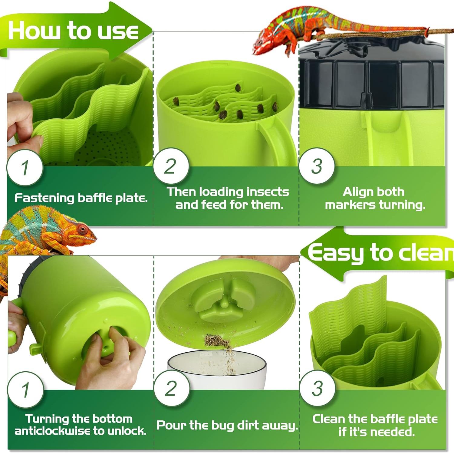 Tanque Organizador de Insectos Vivos Neptonion Roach-Coach 26x22cm