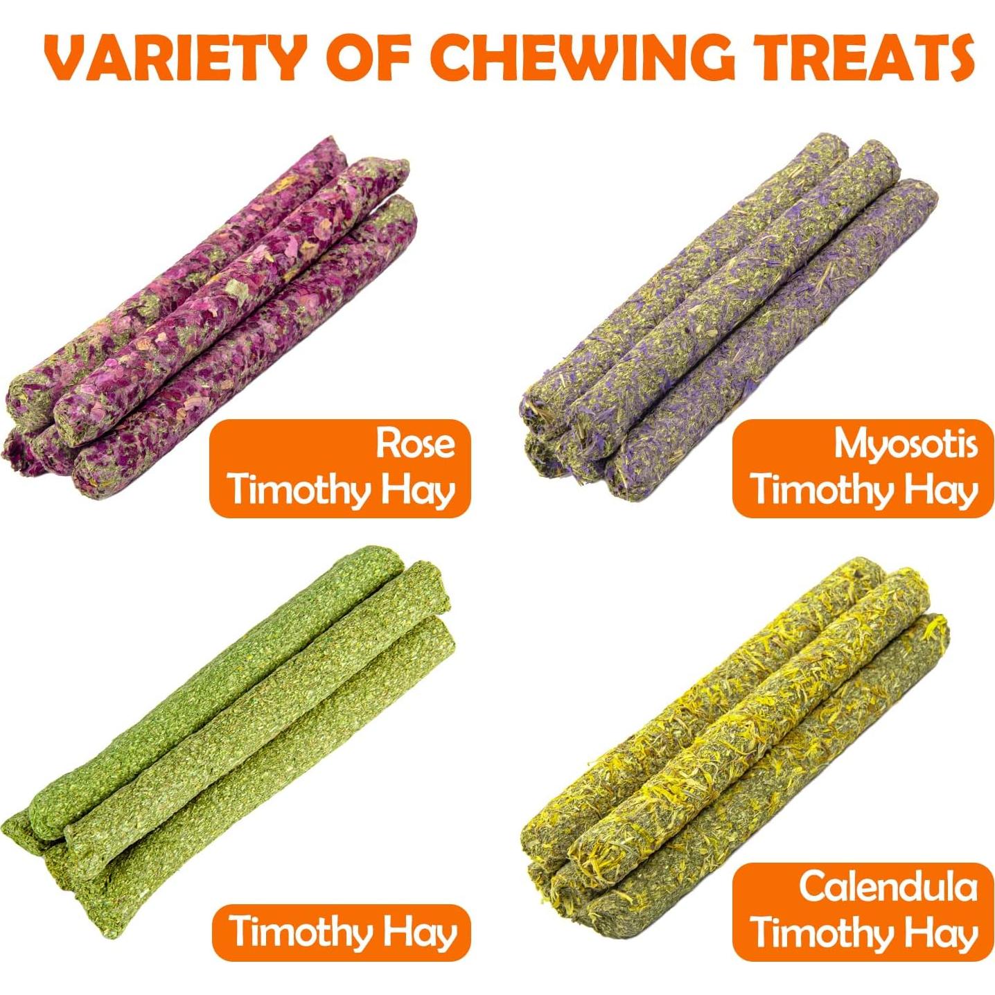 Golosinas de Heno Timothy Sofier 20pcs Masticables Naturales