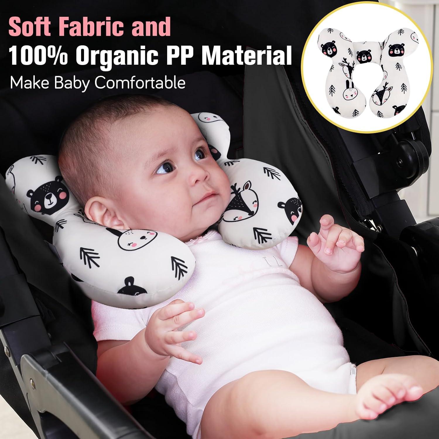 Almohada de Viaje para Bebés KAKIBLIN Oso Soporte Cuello