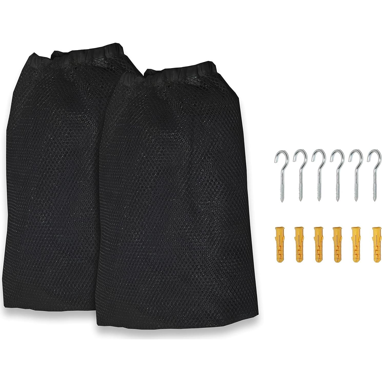 Red de Almacenamiento en Esquina Simple Houseware 135 cm Negro