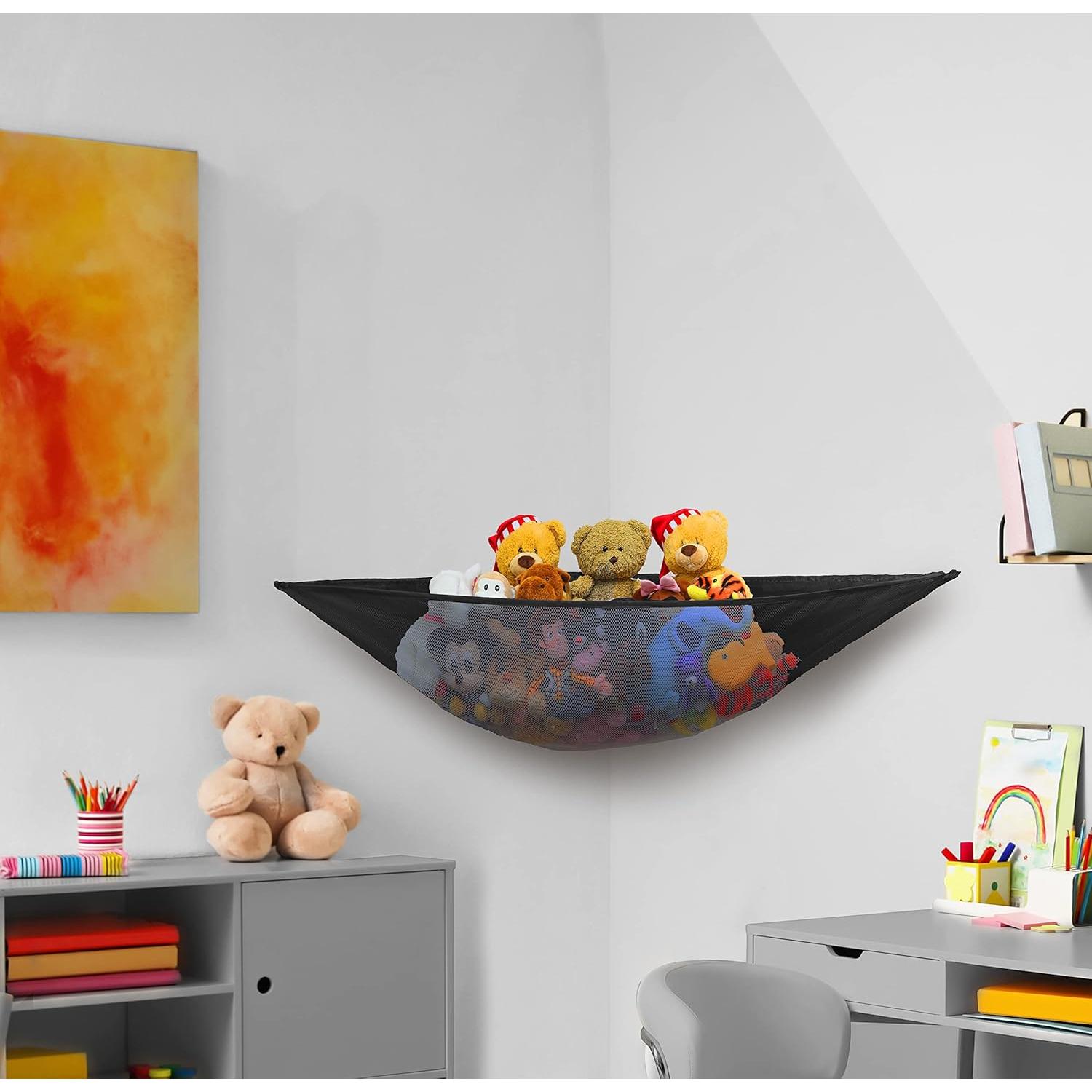 Red de Almacenamiento en Esquina Simple Houseware 135 cm Negro