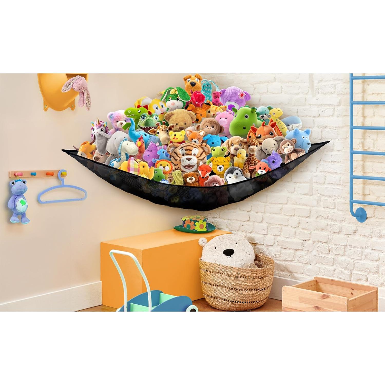 Red de Almacenamiento en Esquina Simple Houseware 135 cm Negro