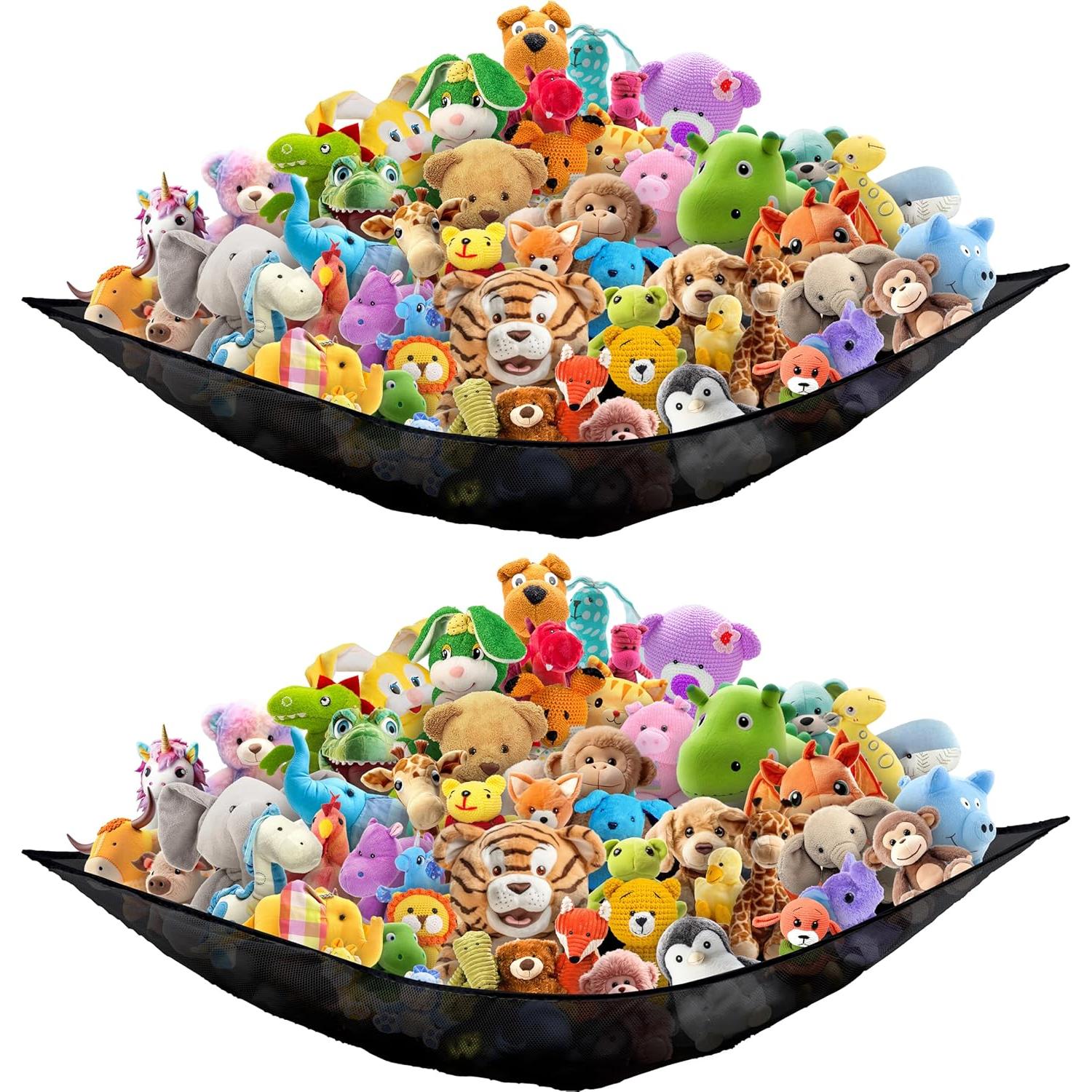 Red de Almacenamiento en Esquina Simple Houseware 135 cm Negro