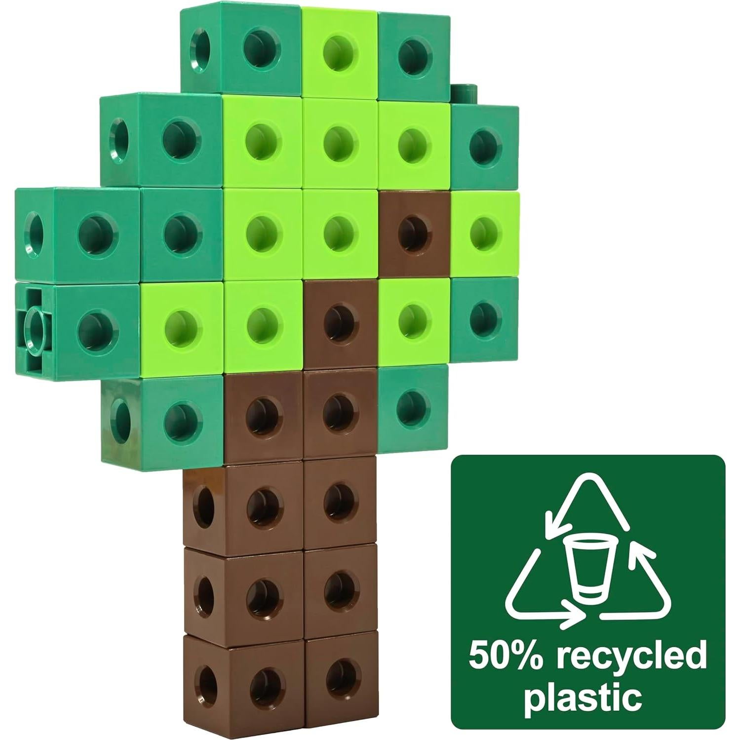 Cubos de Enlace Verde Edx Education - Set de 100 Piezas