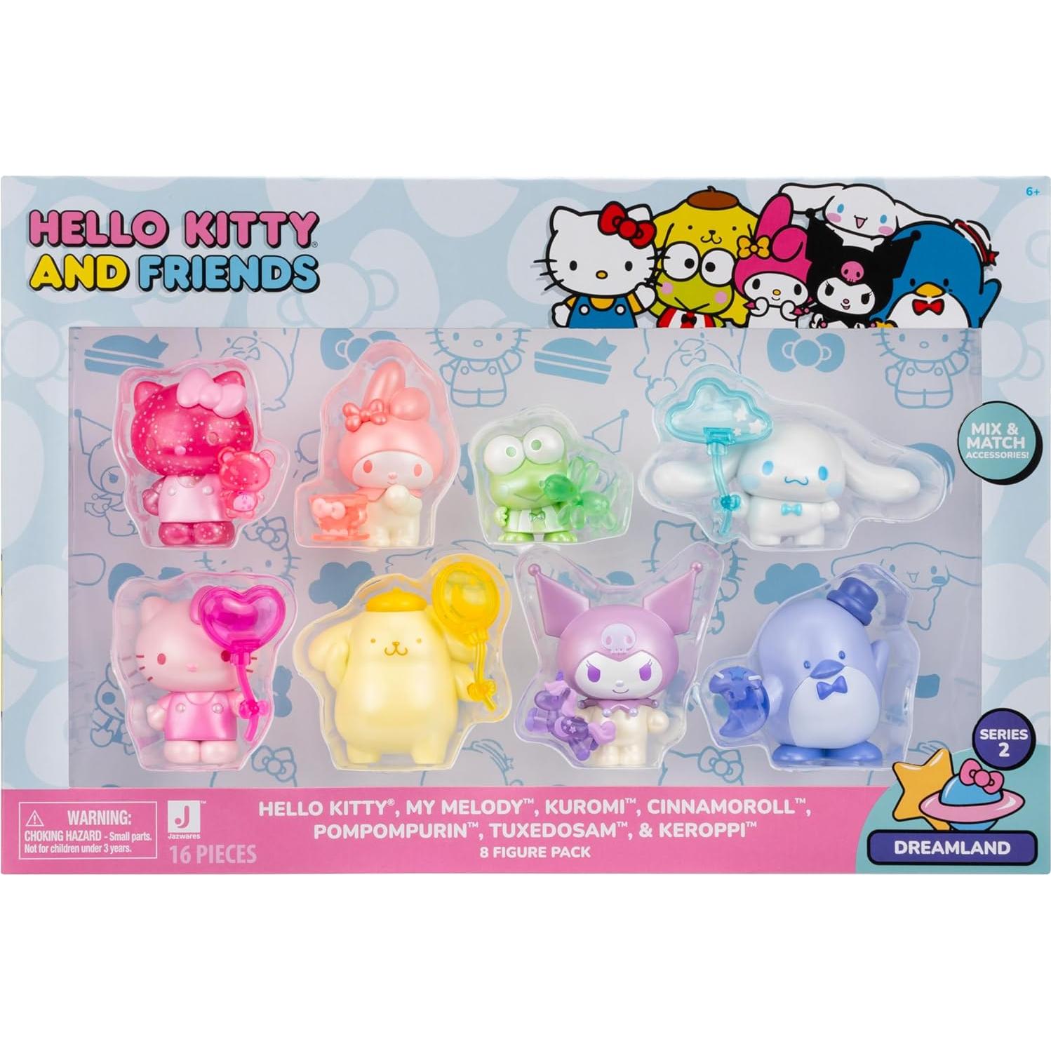 Paquete de Figuras Hello Kitty y Amigos 8-Pack Jazwares - 5.08 cm