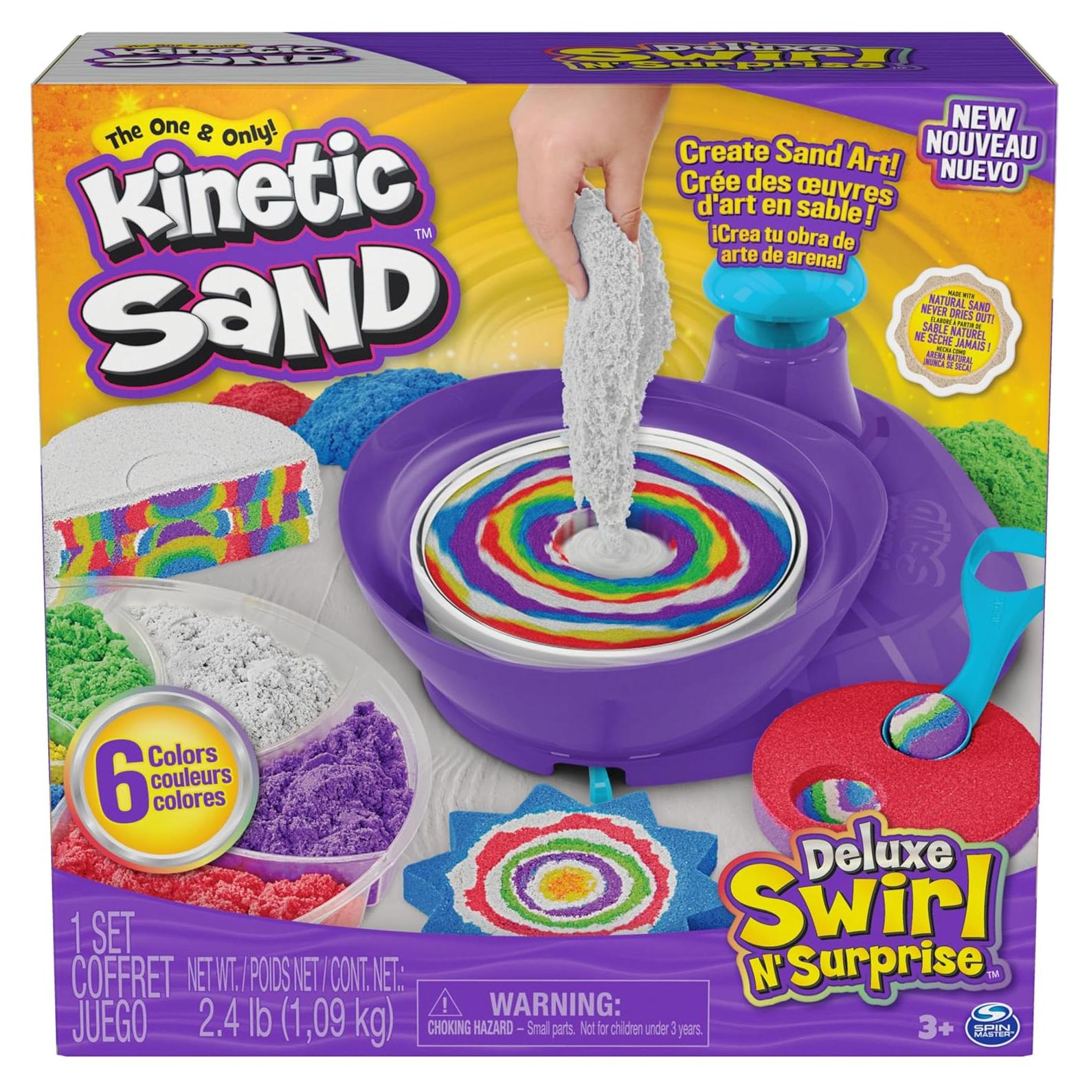 Kinetic Sand Deluxe Swirl N' Surprise 1.13kg Juguete Sensorial