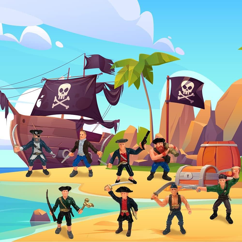 Juego de Figuras de Acción Pirata ArtCreativity - Set de 8