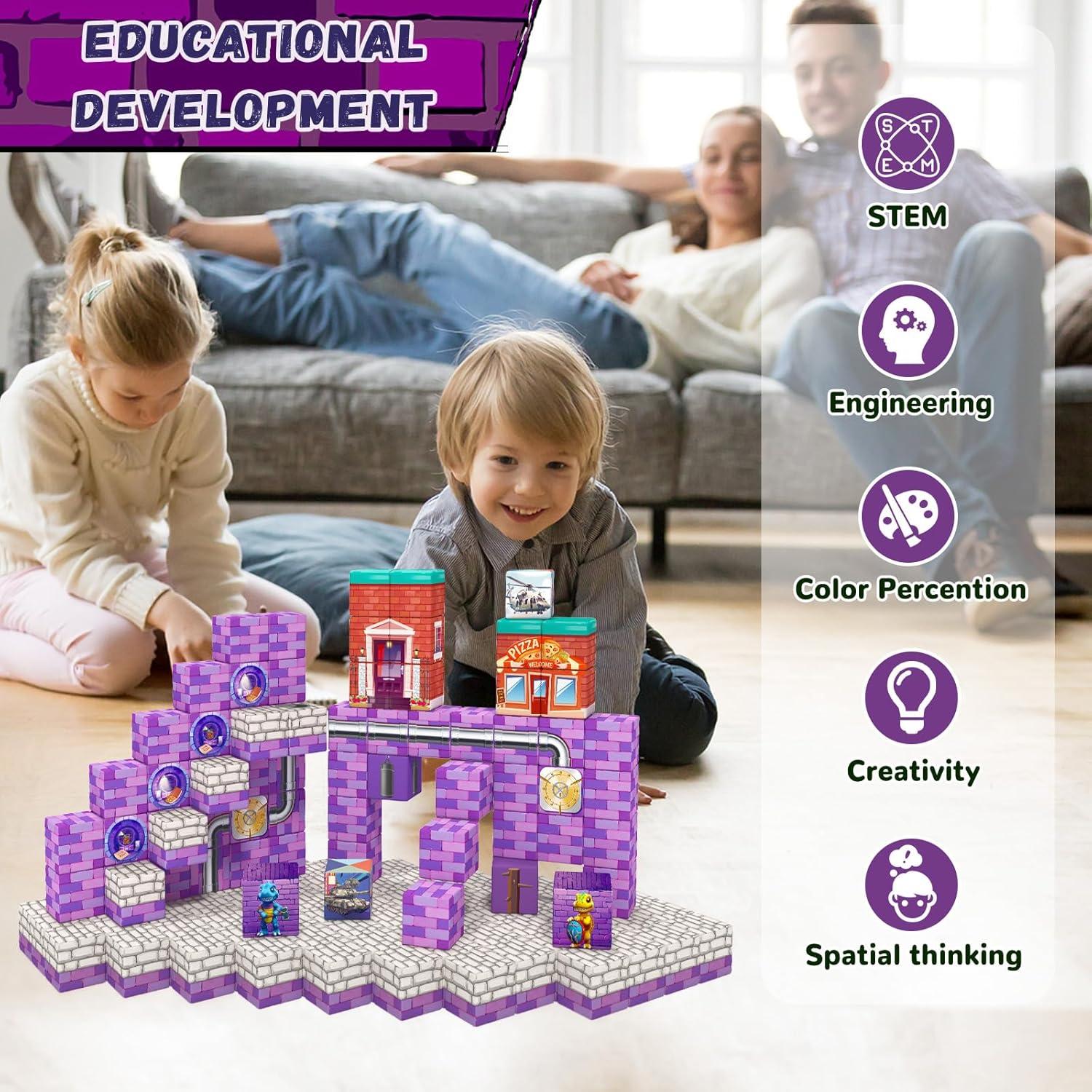 Bloques Magnéticos Girigi 40PCS Juguetes de Construcción 3cm