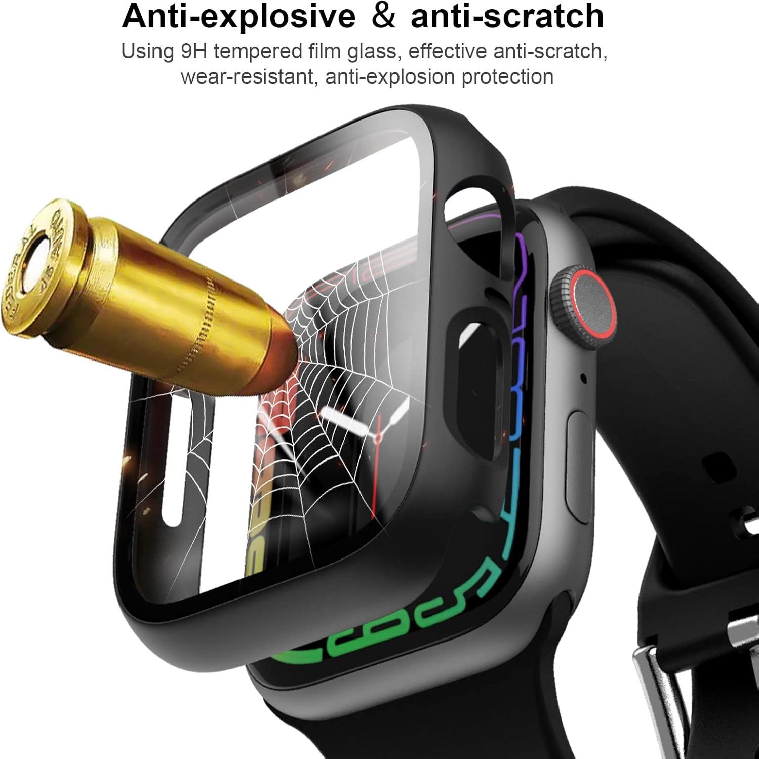 Paquete de 6 protectores de pantalla JERXUN para Apple Watch 38mm