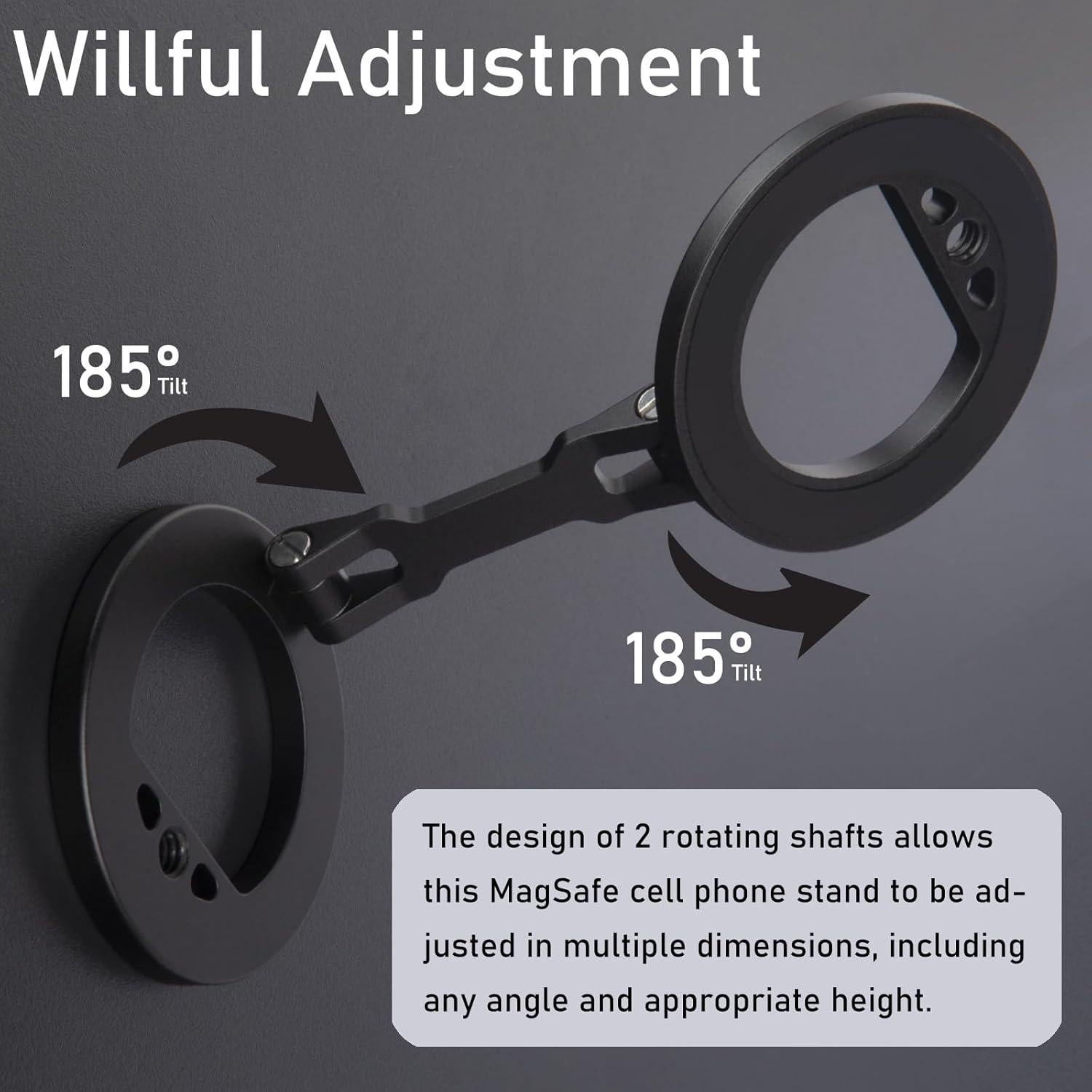 Soporte para teléfono magnético doble ZELNOOX MS-01 Negro