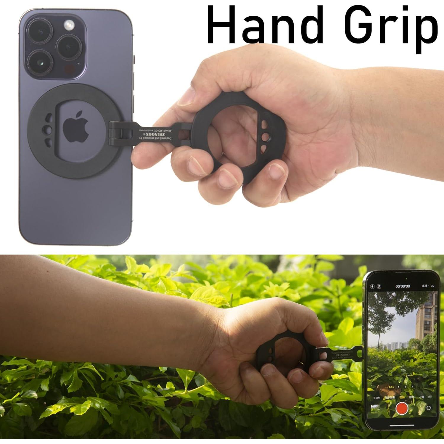 Soporte para teléfono magnético doble ZELNOOX MS-01 Negro