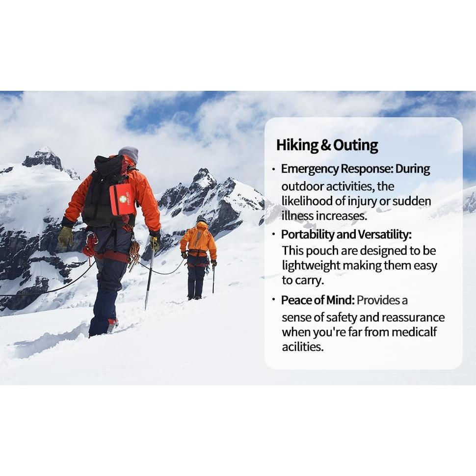 Bolsa Vacía de Primeros Auxilios Shunyuan 12.7x4.45cm Impermeable