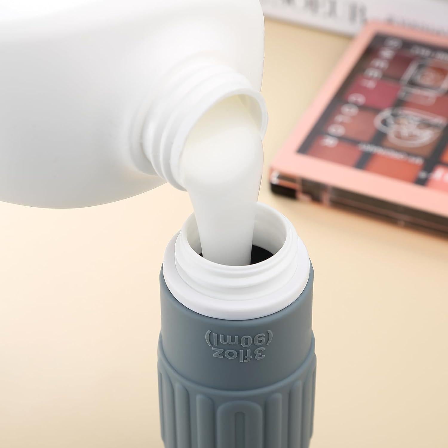 Botellas de Viaje Silicona Mrsdry 3oz Aprobadas por TSA - 4 Piezas