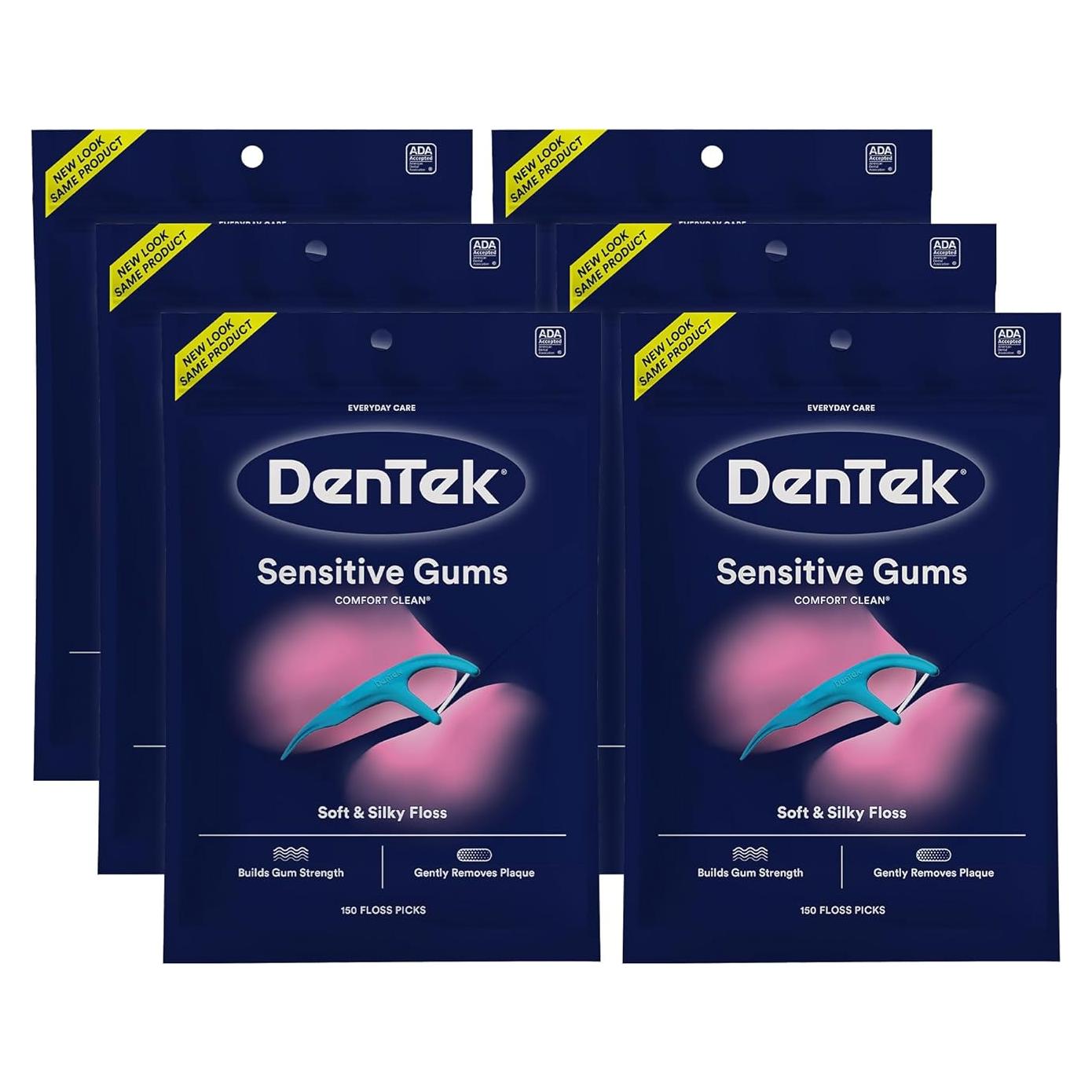 Encendedores de Hilo DenTek Comfort Clean 150 Unidades Paquete de 6