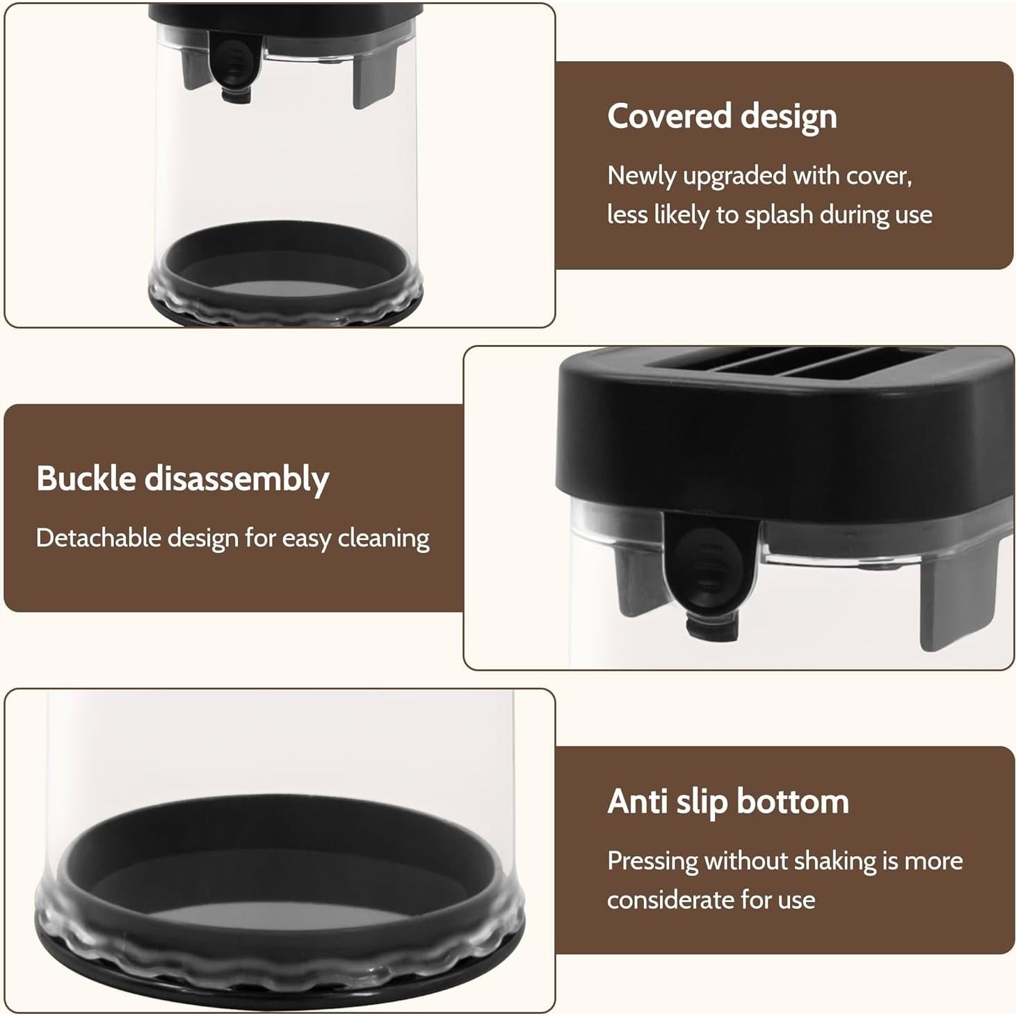 Cortador de Ajo CEHNCEH Manual, Acero Inoxidable, Negro