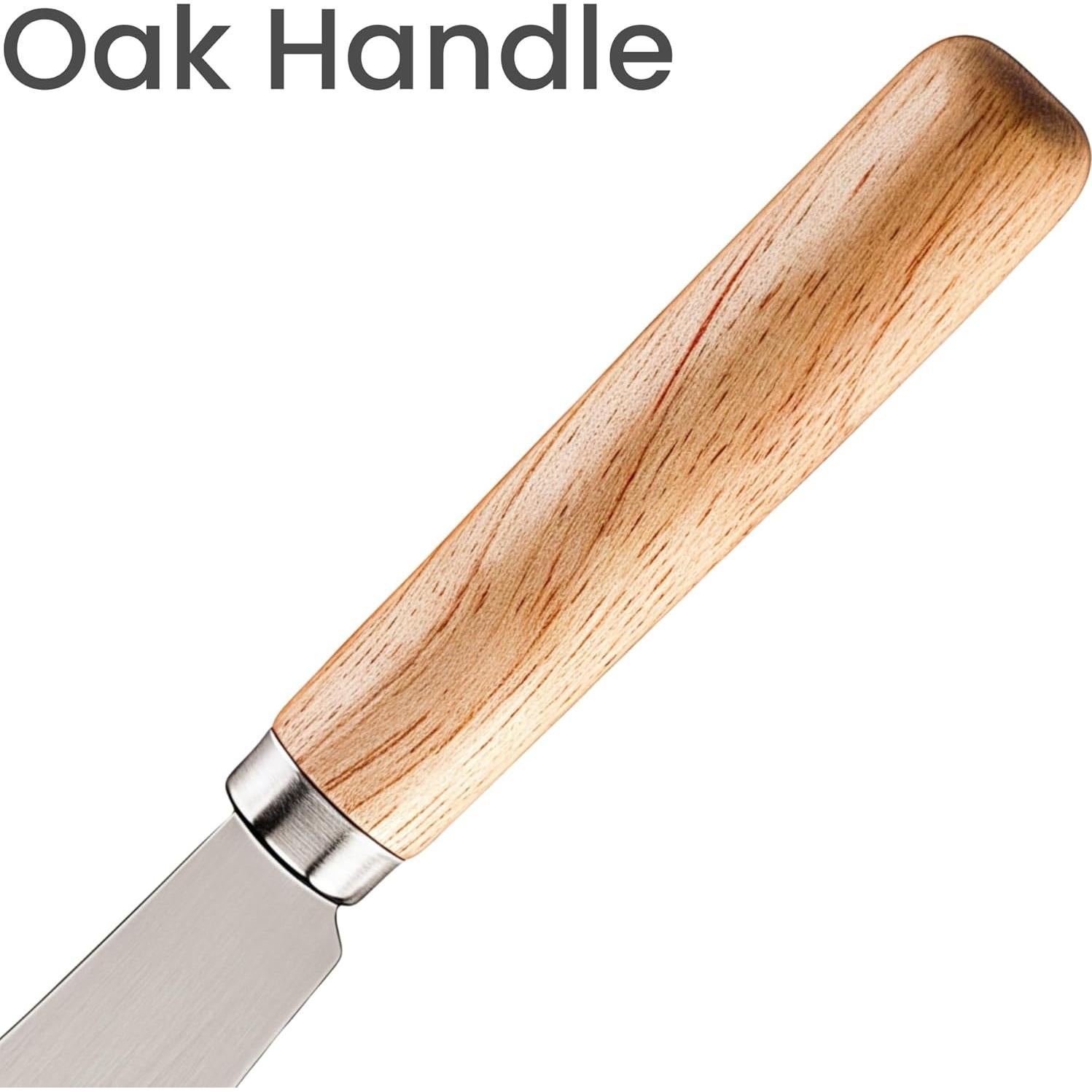 Juego de 2 cuchillos para mantequilla LacusMare 15 cm roble