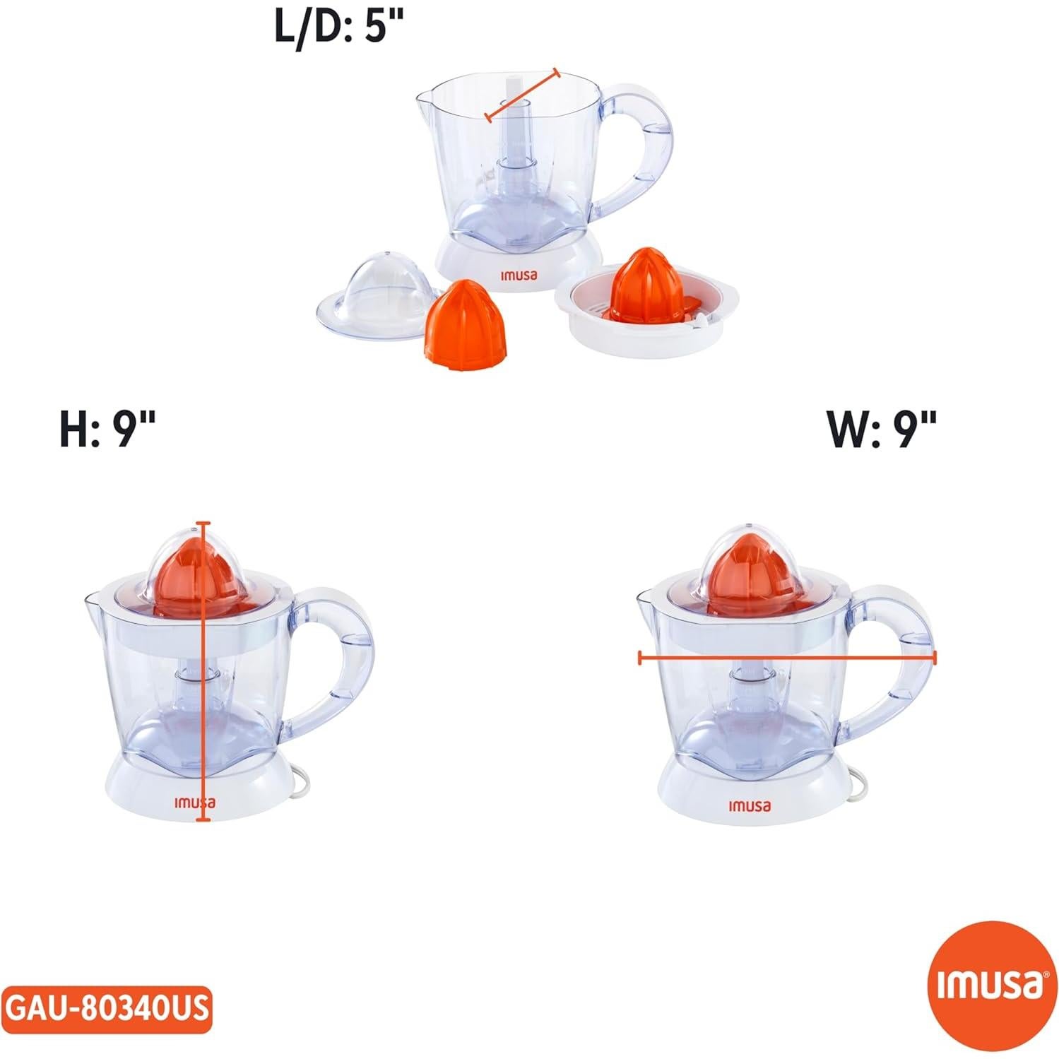 Exprimidor Eléctrico de Cítricos IMUSA 1006 ml Blanco