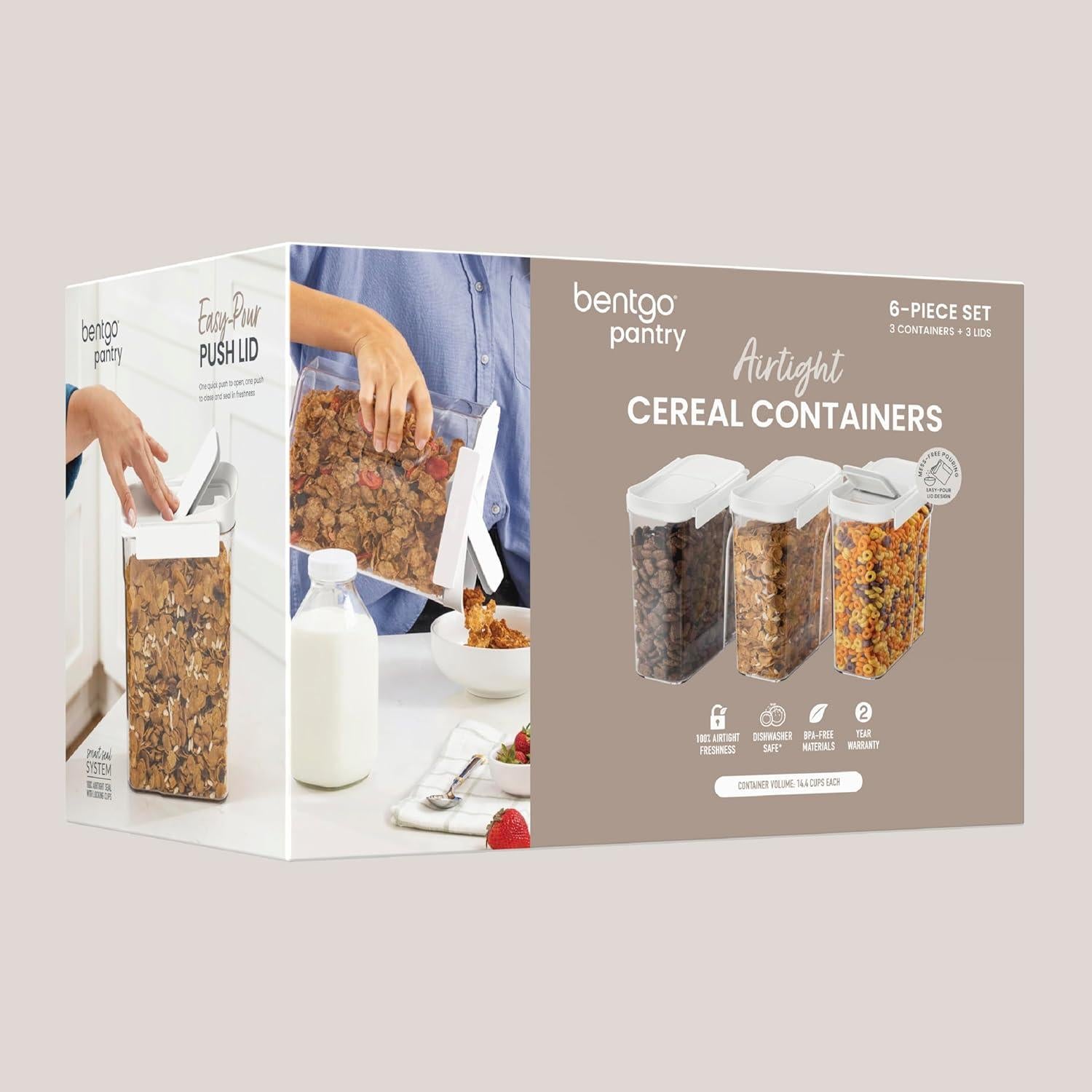 Contenedores de Cereal Herméticos Bentgo Pantry 6 Piezas