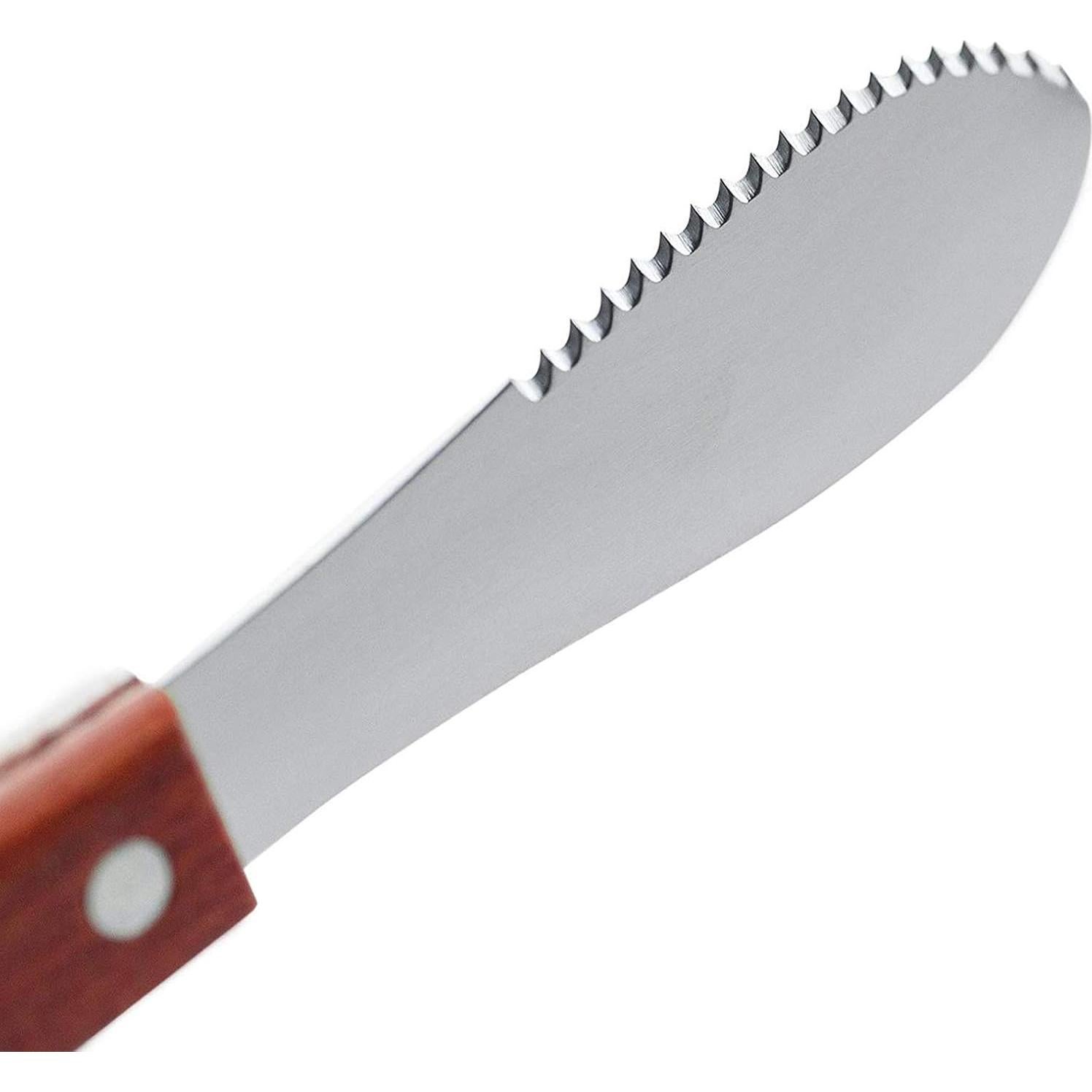 Espátula de Acero Inoxidable Wall2Wall 20.32 cm Mango Madera