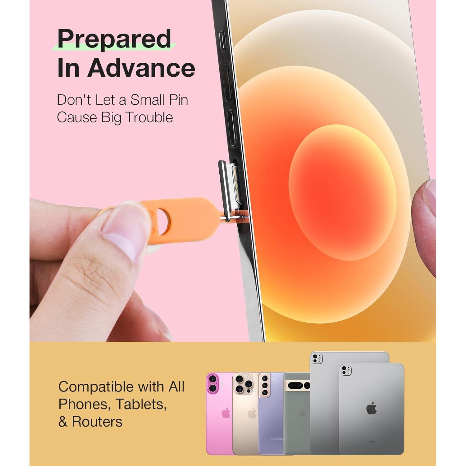 Soporte de tarjeta SIM con herramienta de extracción - 3 Pcs