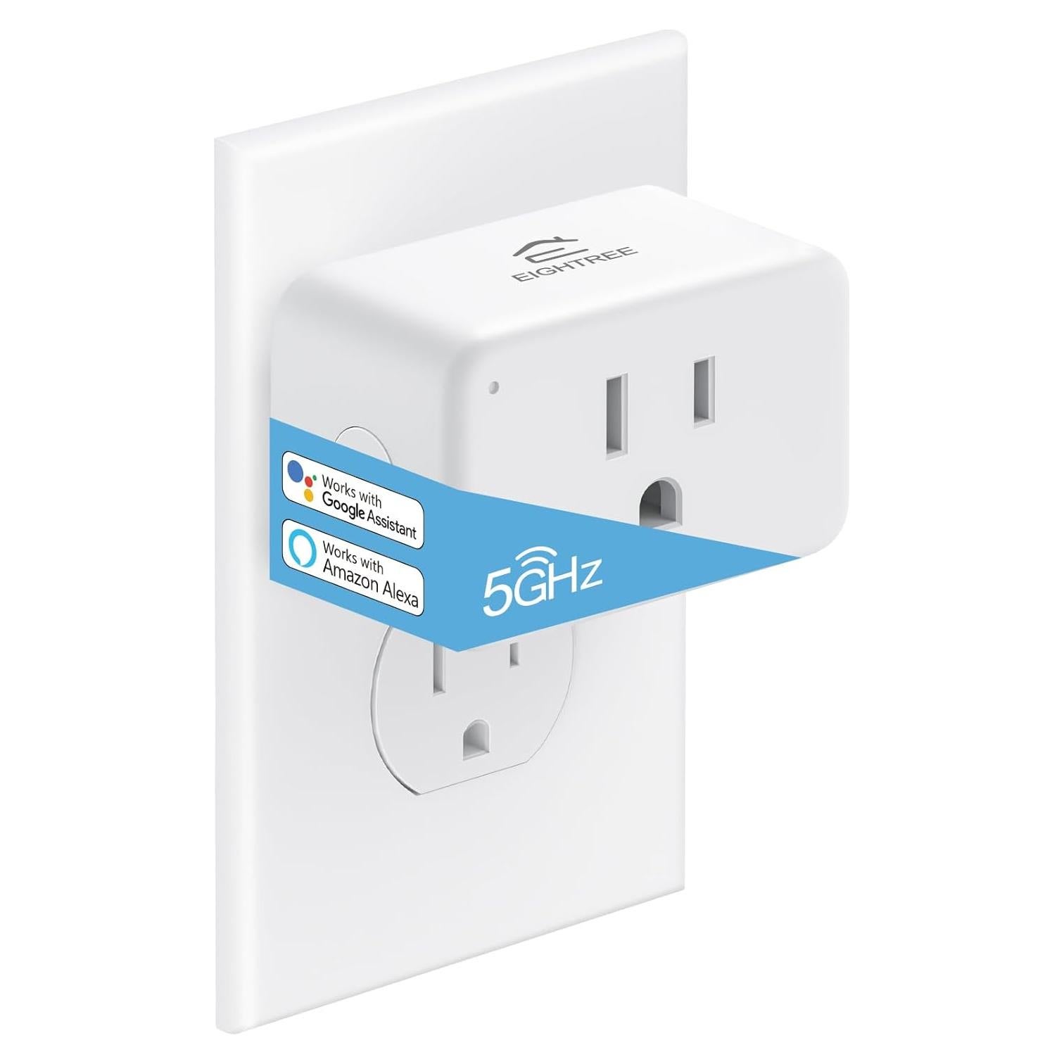 Enchufe Inteligente Mini EIGHTREE Wi-Fi 2.4/5GHz Control Remoto