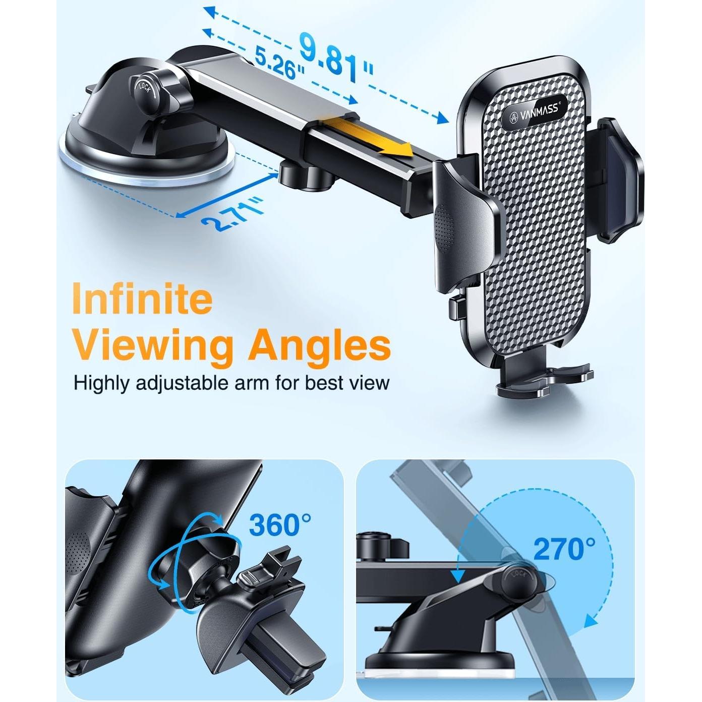 Soporte para Teléfono de Coche VANMASS 2025 Grado Militar
