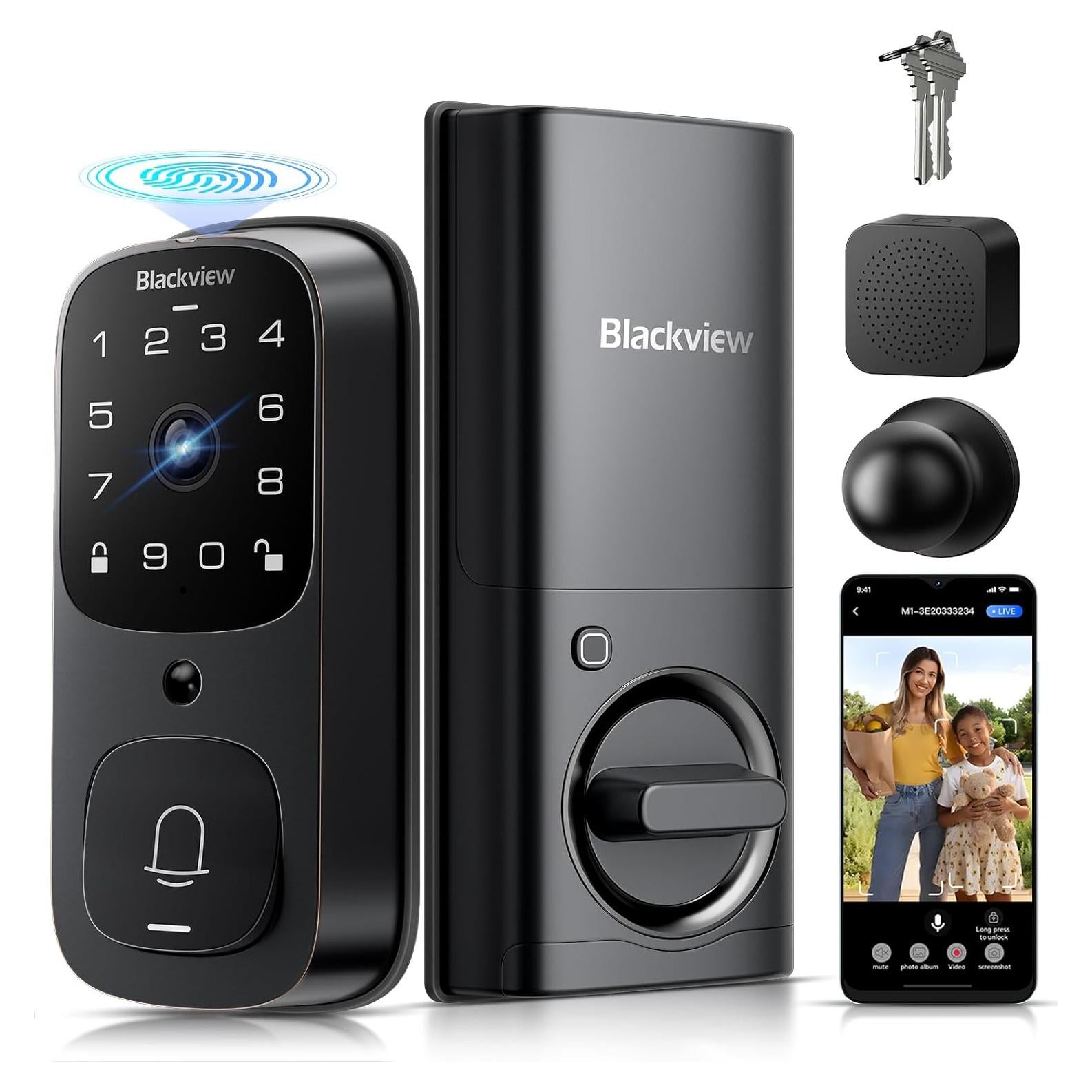 Cerradura Inteligente Blackview SE80 con Cámara 3.5K y Timbre